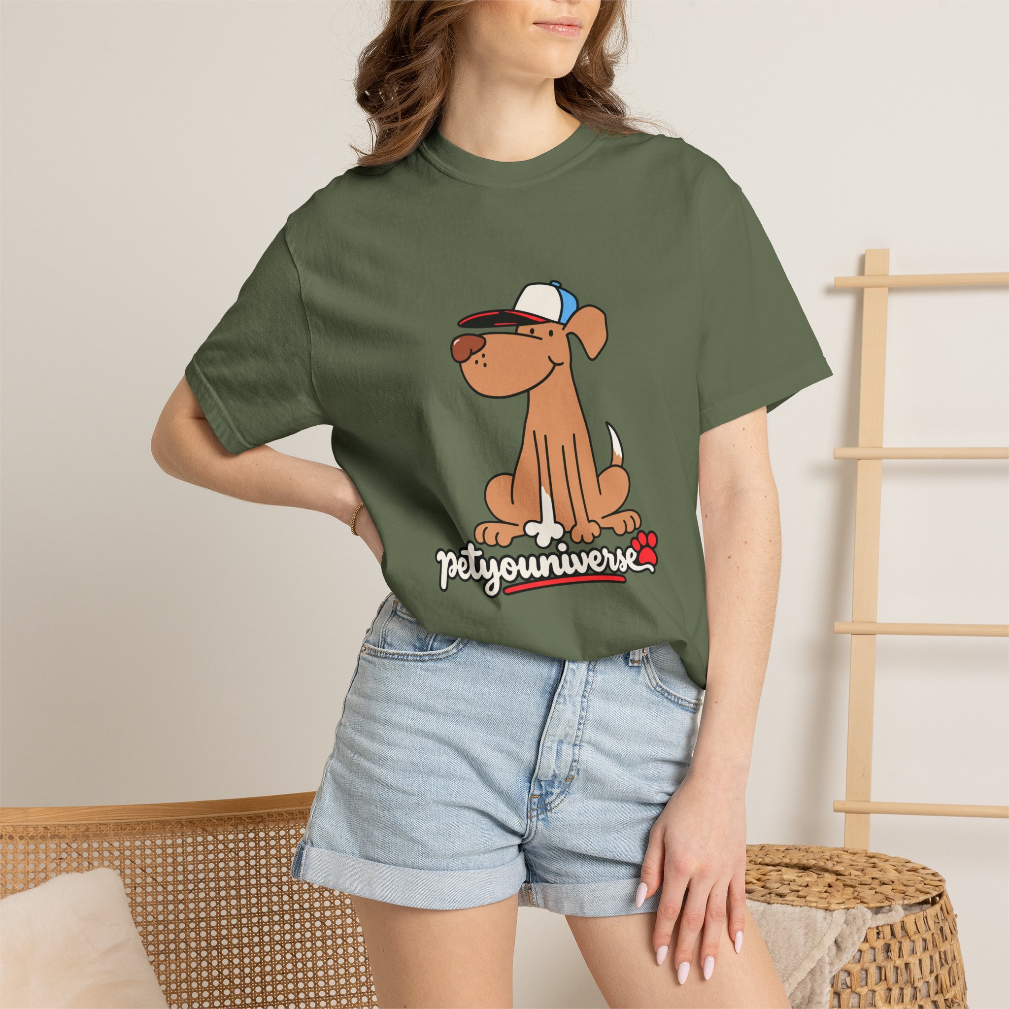 Dog Cartoon Tee — "PetYoUniverse" Puppy Graphic T-Shirt - Image 56