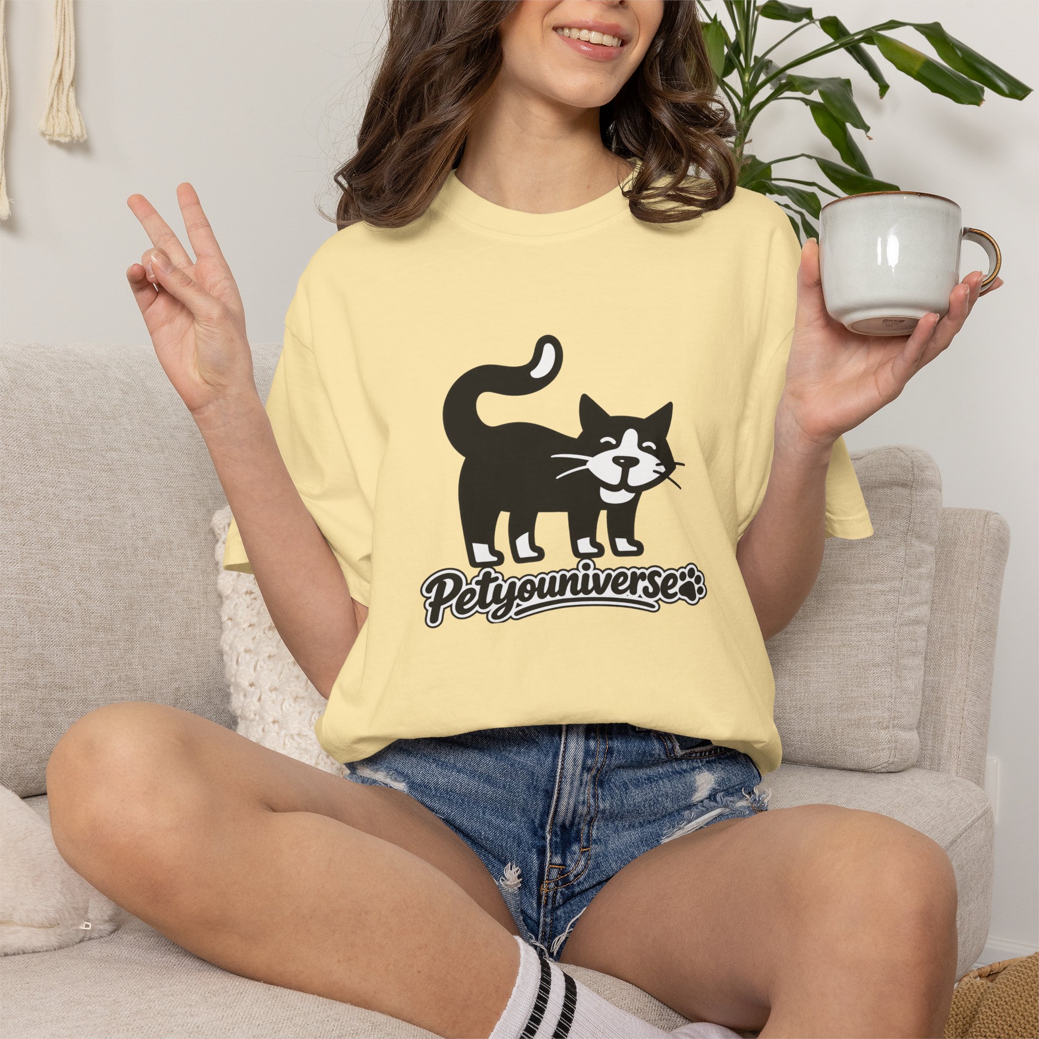 PetYouUniverse Cat Graphic T-Shirt — Vintage Cat Logo Tee - Image 12