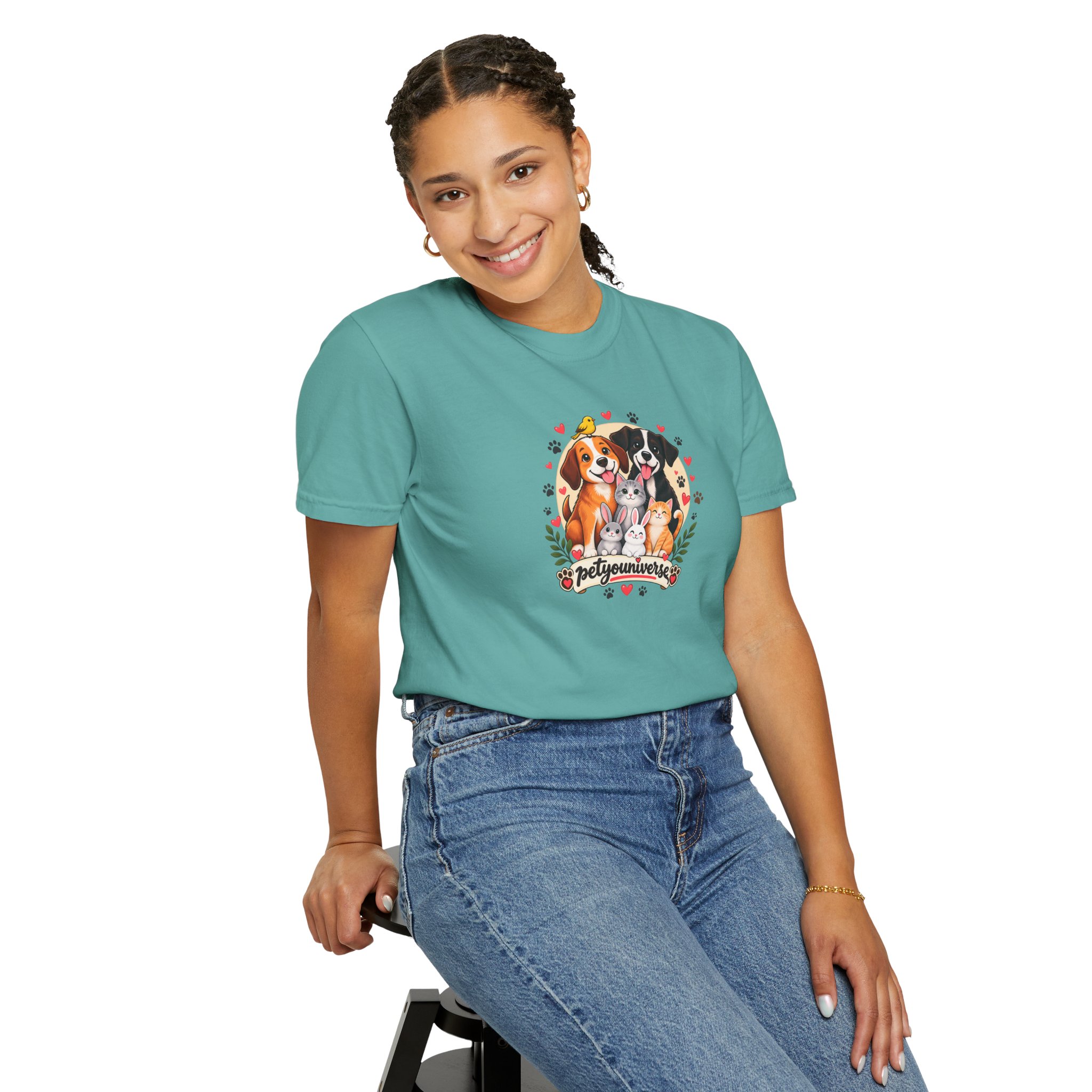 Dog Mom & Dad T-Shirt — 'Pet Parents' Cute Puppy Portrait Tee - Image 78