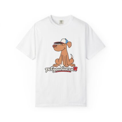 Dog Cartoon Tee — "PetYoUniverse" Puppy Graphic T-Shirt