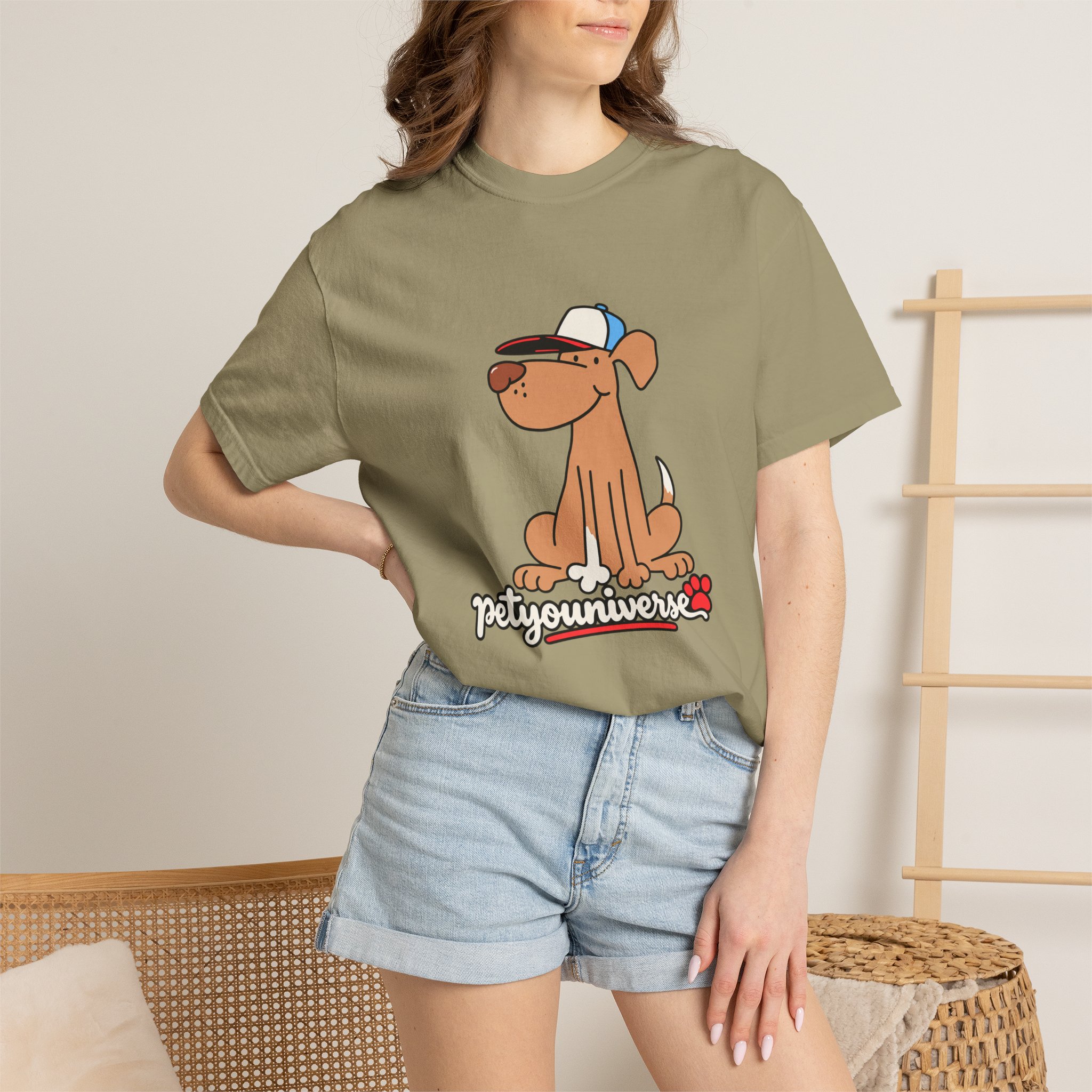 Dog Cartoon Tee — "PetYoUniverse" Puppy Graphic T-Shirt - Image 29