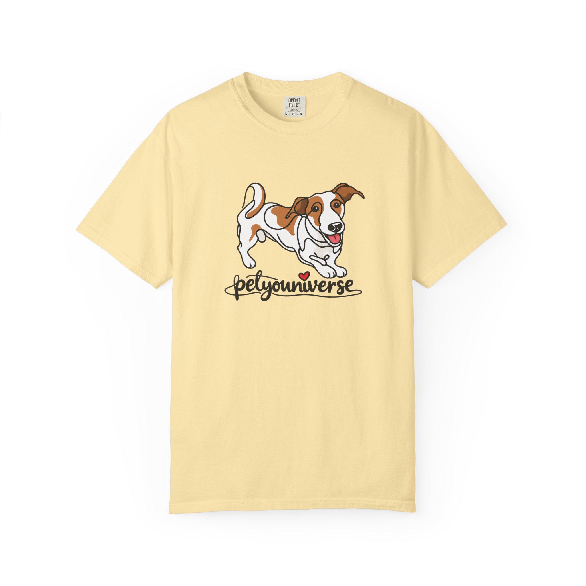 Dog Cartoon T-Shirt — "PetYoUniverse" Playful Jack Russell Tee - Image 10
