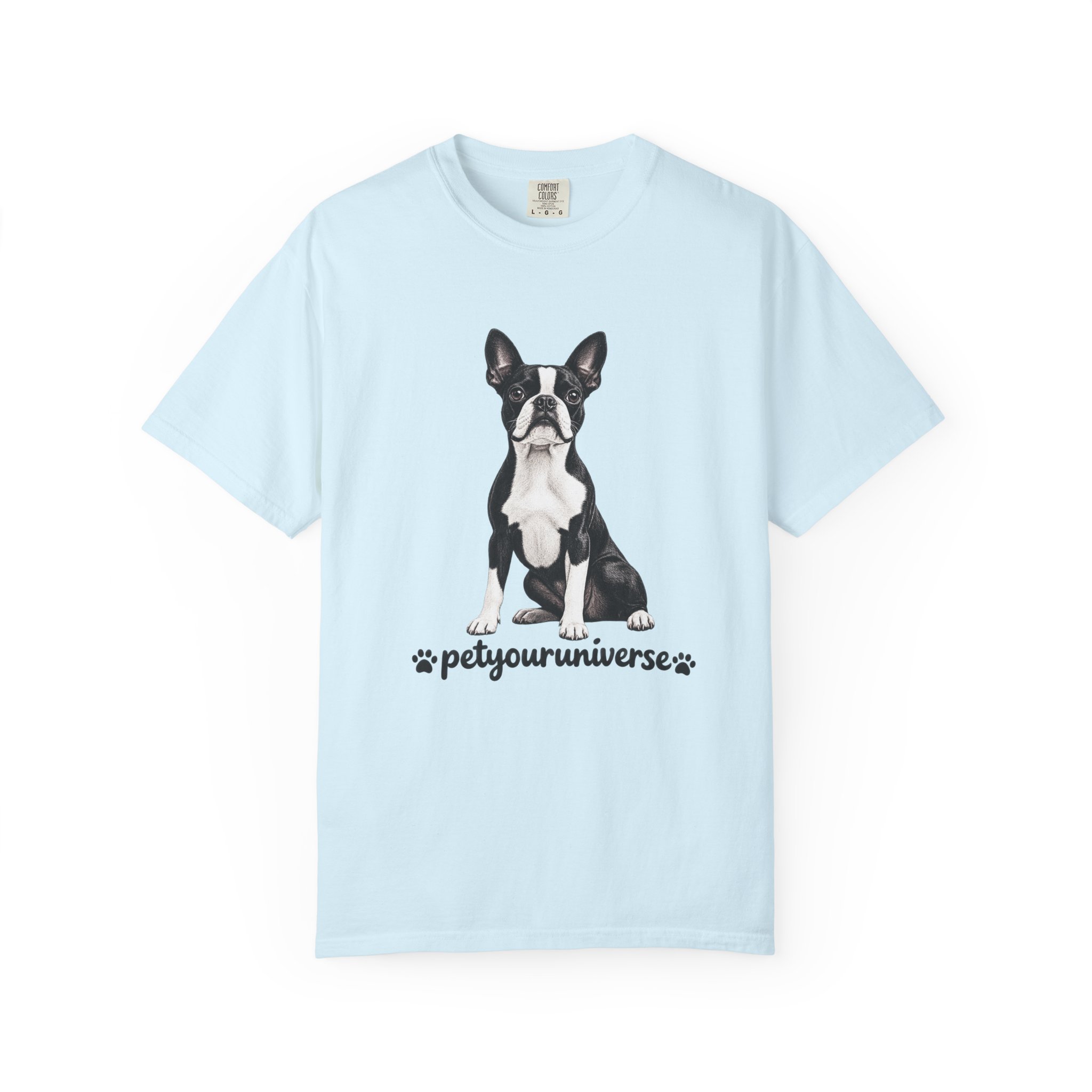 Boston Terrier Graphic T-Shirt — "PetYoUniverse" Dog Lover Tee - Image 91