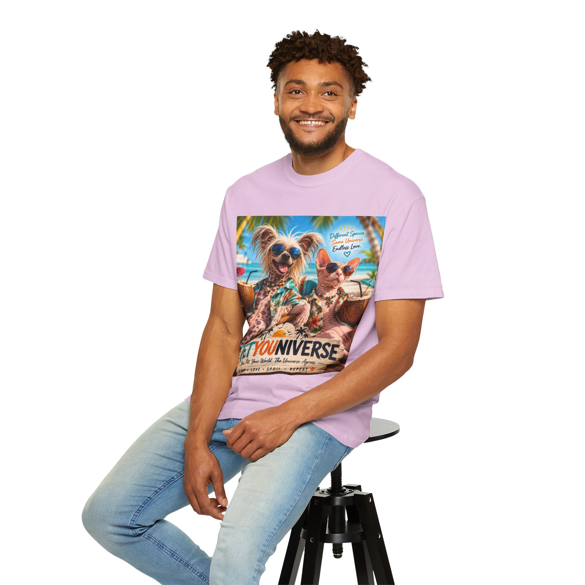 PetYoUniverse Beach Dogs T-Shirt — Tropical Pet Vacation Graphic Tee - Image 104