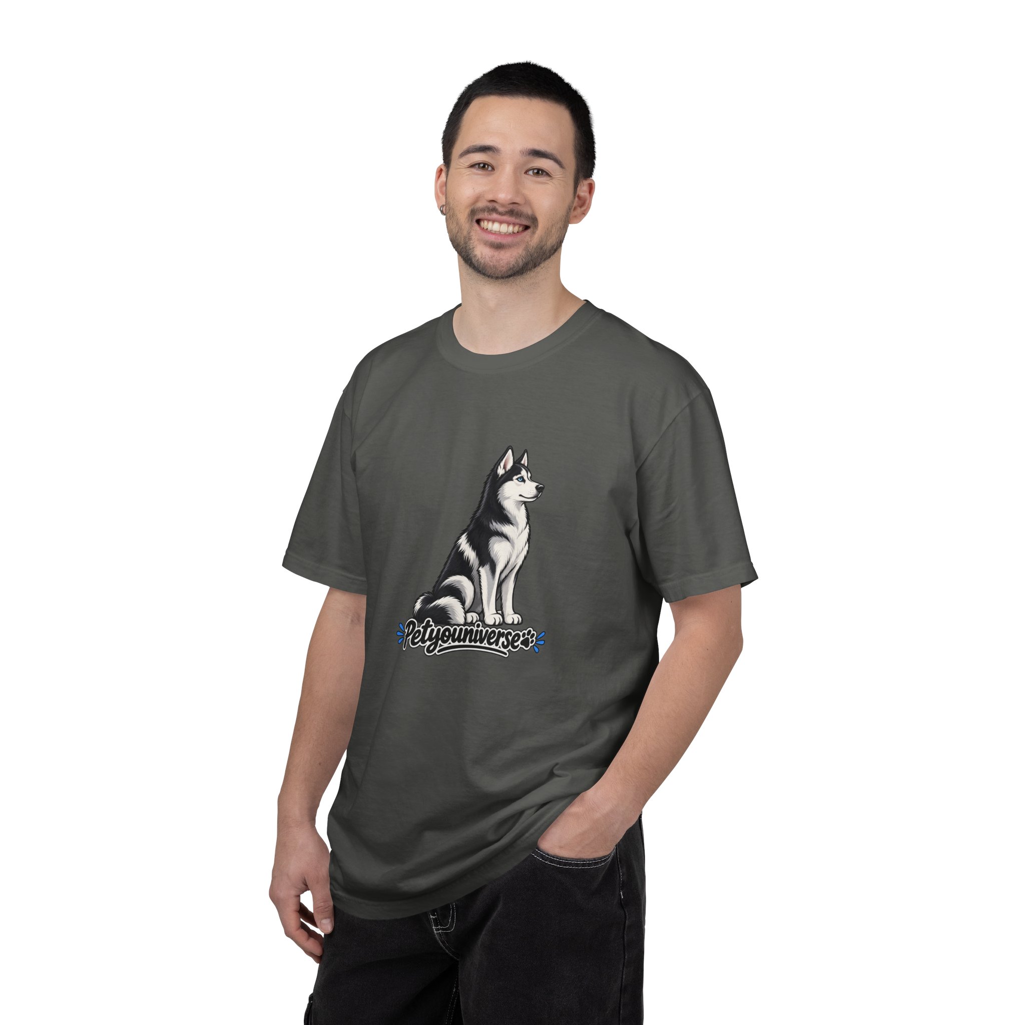 Husky Graphic T-Shirt — 'PetYoUniverse' Retro Dog Tee - Image 49