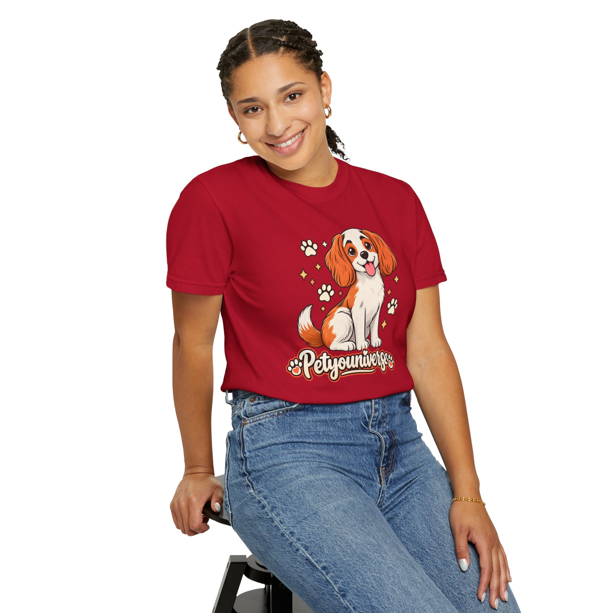 Cavalier King Charles Dog T-Shirt — "PetYoUniverse" Cute Puppy Graphic Tee - Image 132
