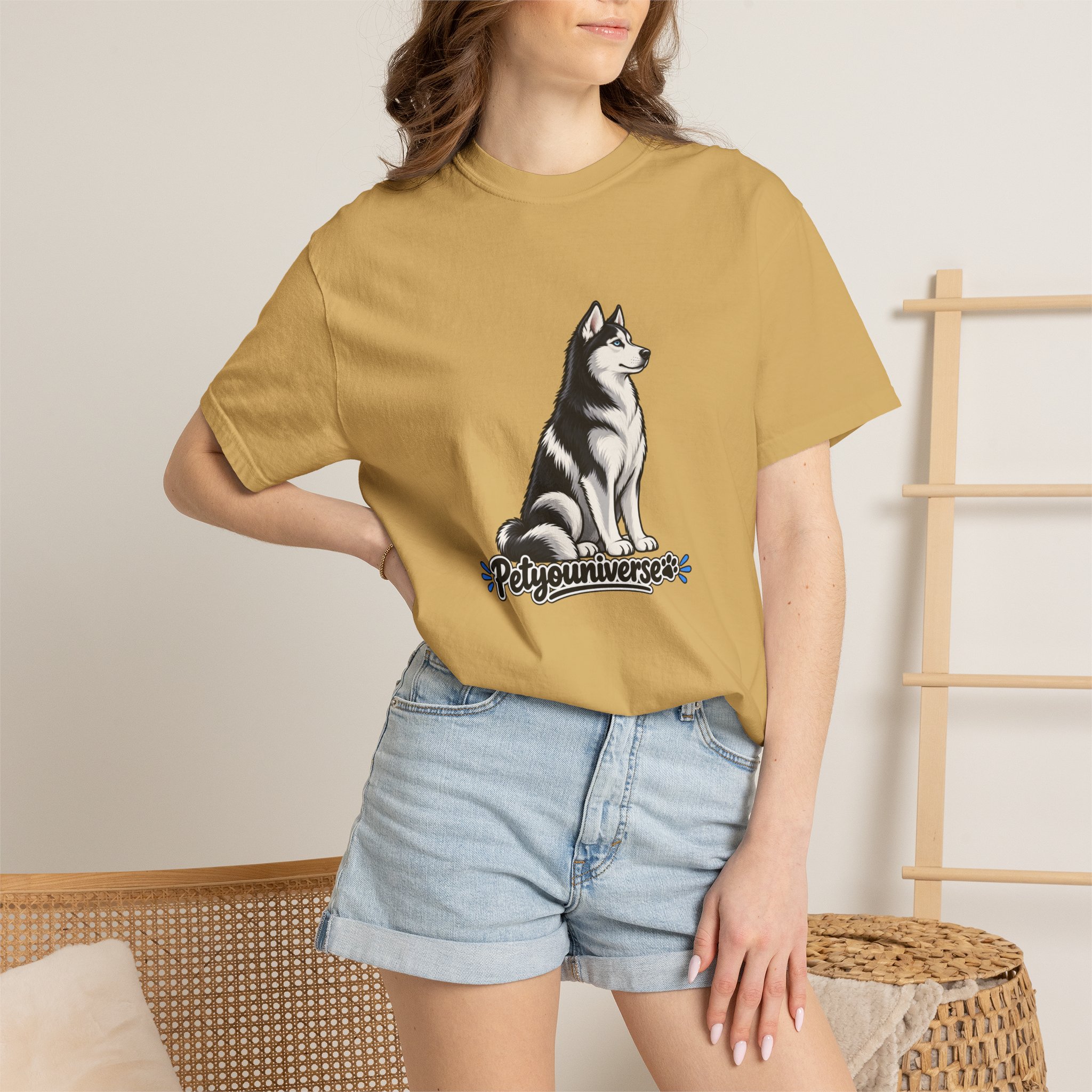 Husky Graphic T-Shirt — 'PetYoUniverse' Retro Dog Tee - Image 20