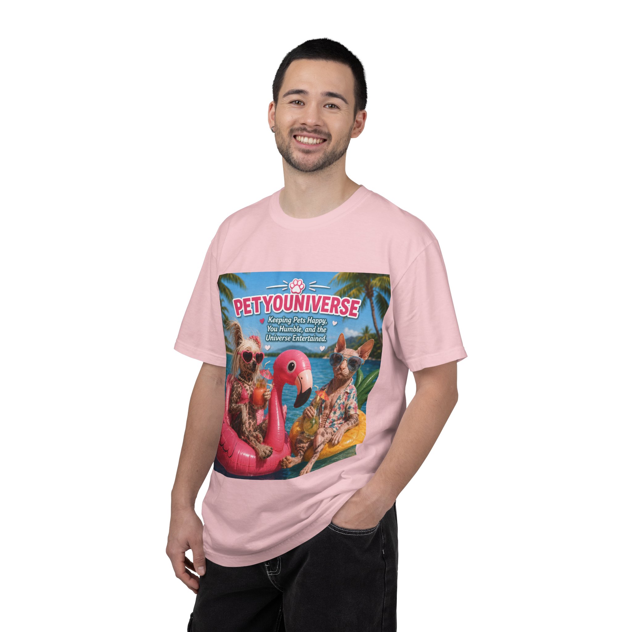 T-Shirt — "Petyouniverse" Summer Dog Vacation Graphic Tee - Image 87