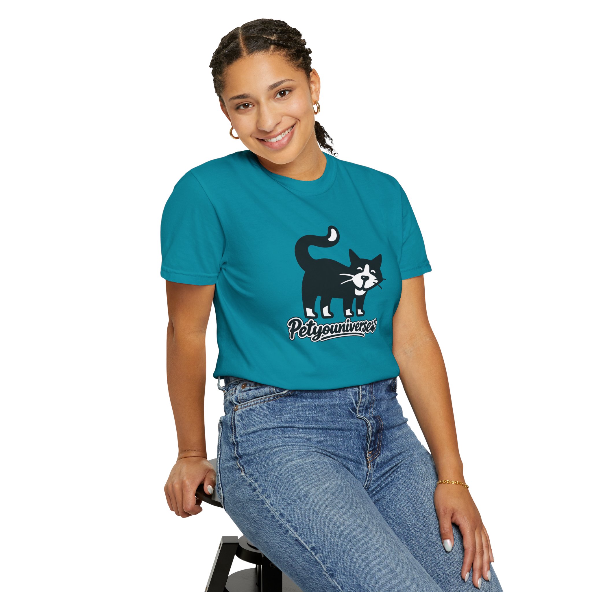 PetYouUniverse Cat Graphic T-Shirt — Vintage Cat Logo Tee - Image 96
