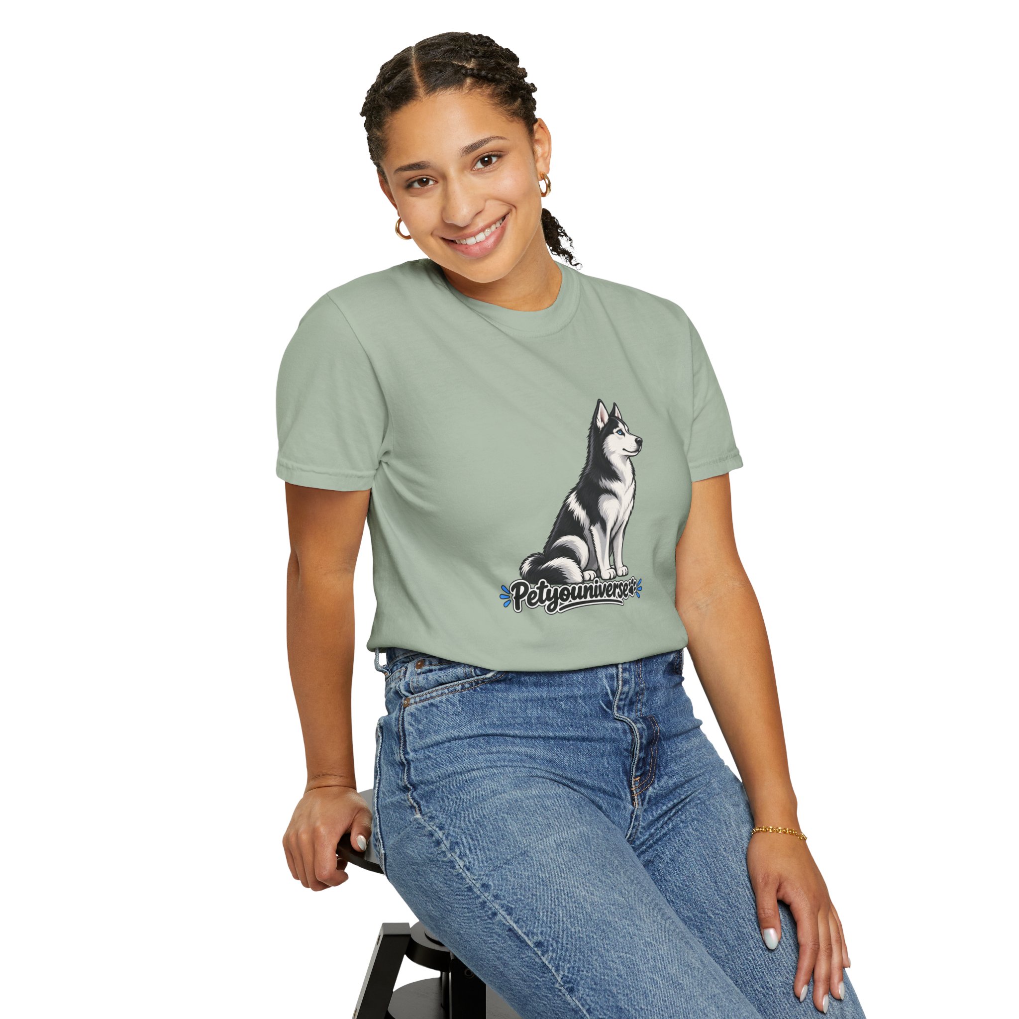Husky Graphic T-Shirt — 'PetYoUniverse' Retro Dog Tee - Image 78