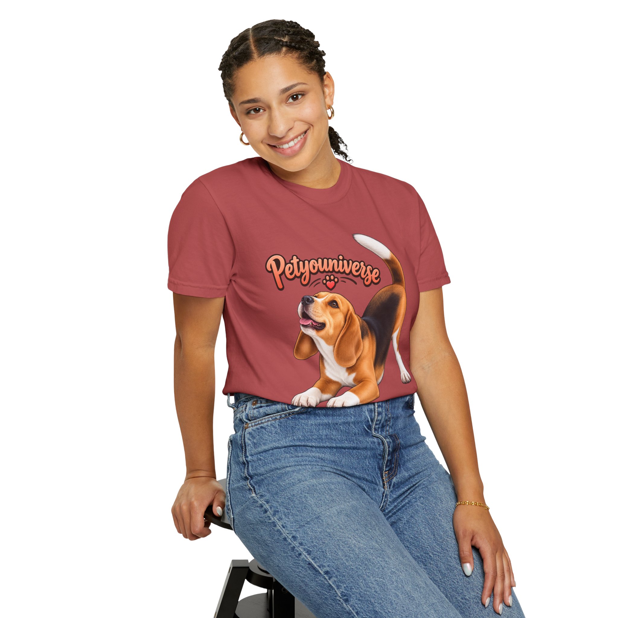 Beagle Playtime T-Shirt — "PetYoUniverse" Graphic Tee for Dog Lovers - Image 114