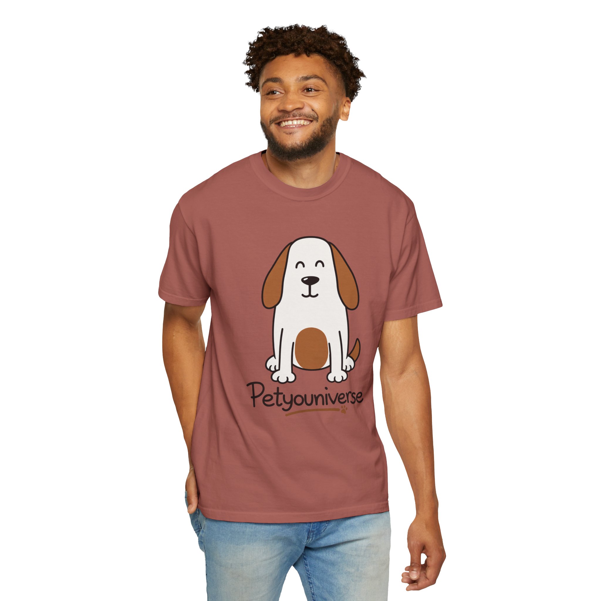 Cute Puppy Graphic T-Shirt — “PetYoUniverse” Dog Lover Tee - Image 106