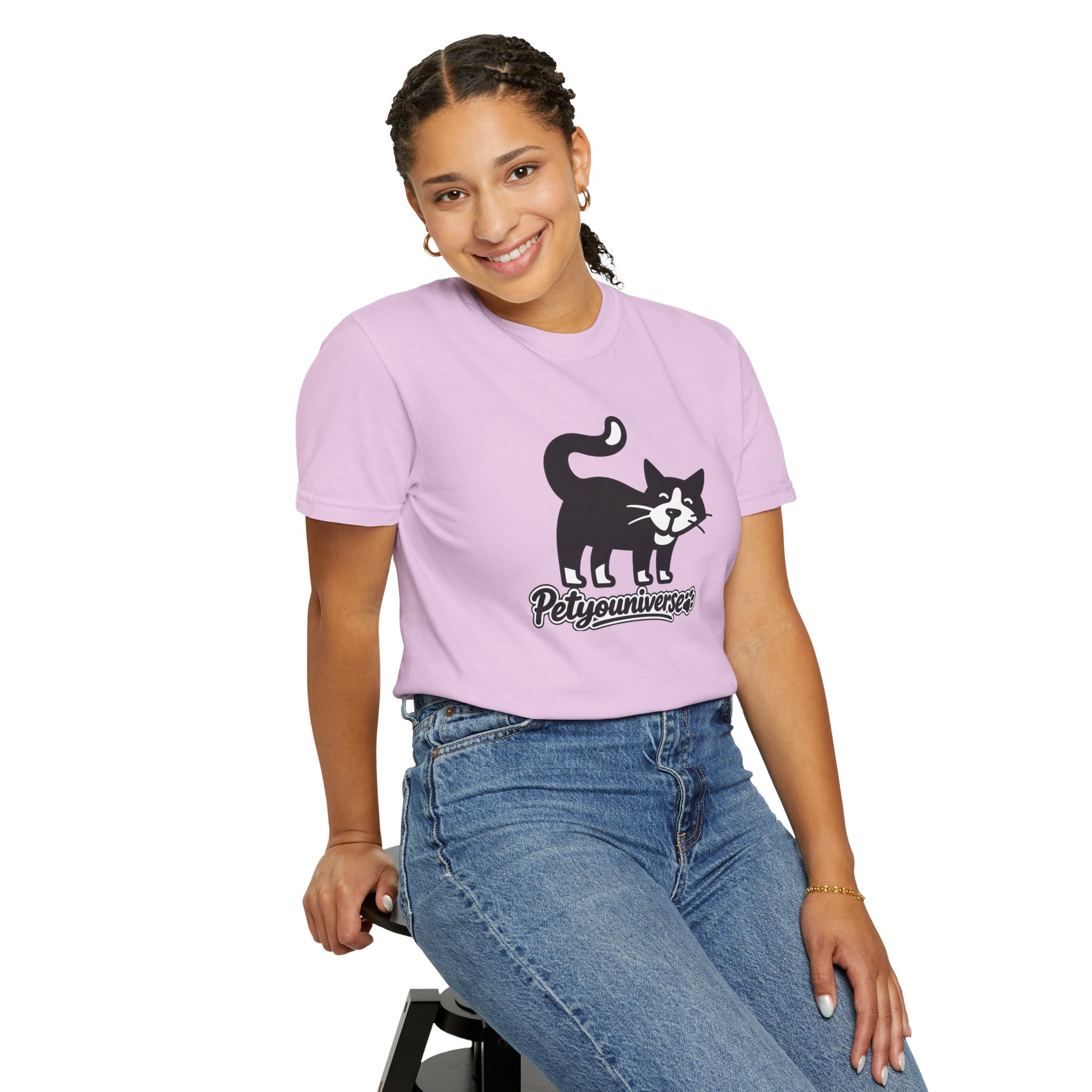 PetYouUniverse Cat Graphic T-Shirt — Vintage Cat Logo Tee - Image 114