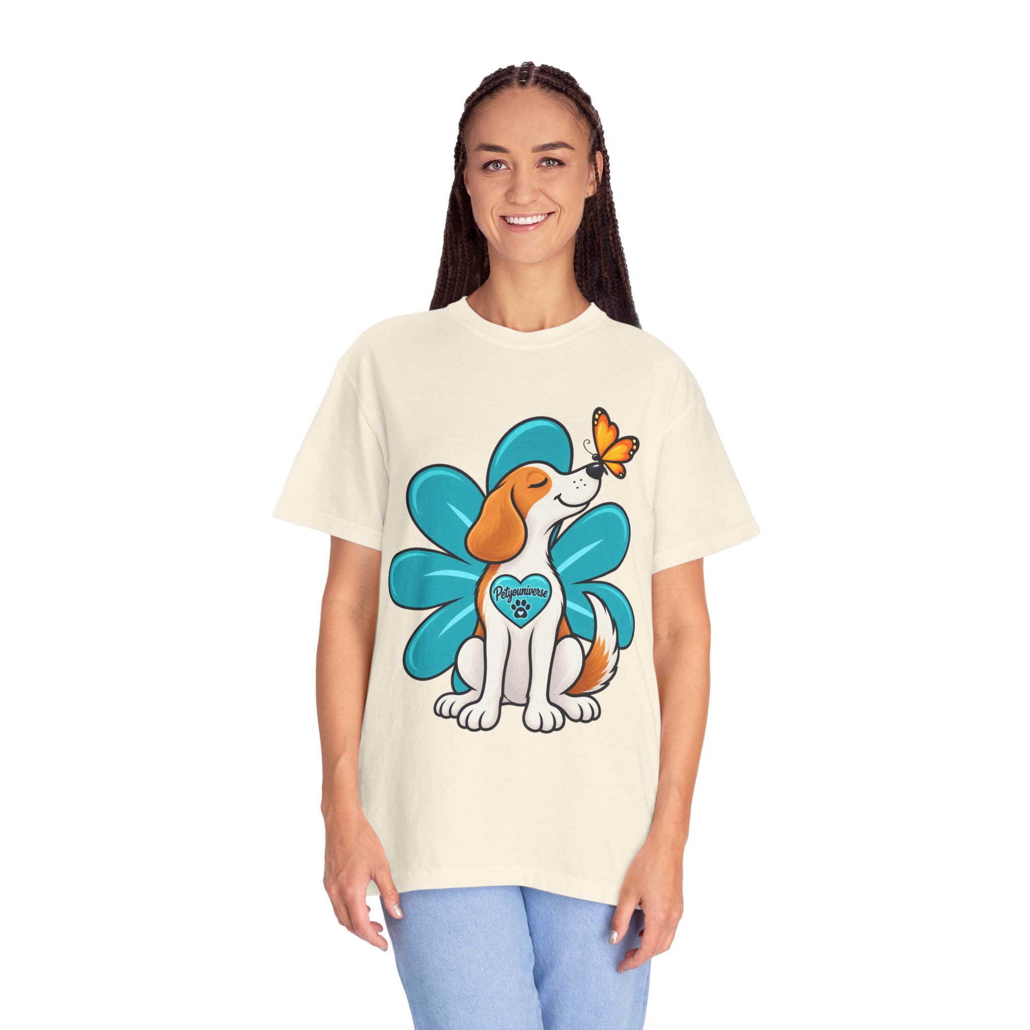 Beagle & Butterfly Graphic T-Shirt - Image 25
