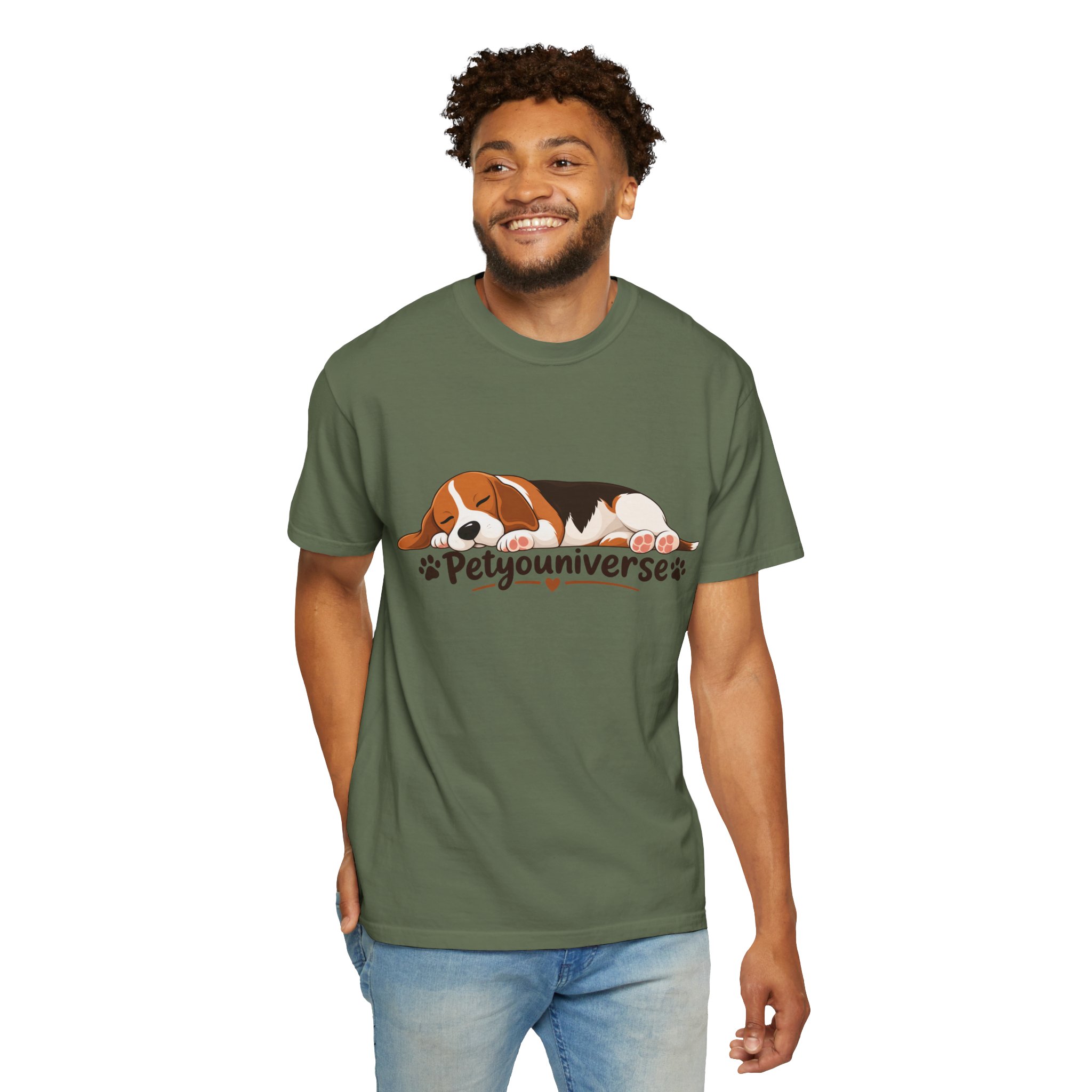 Sleeping Beagle T-Shirt — Cute "PetYoUniverse" Dog Graphic Tee - Image 52
