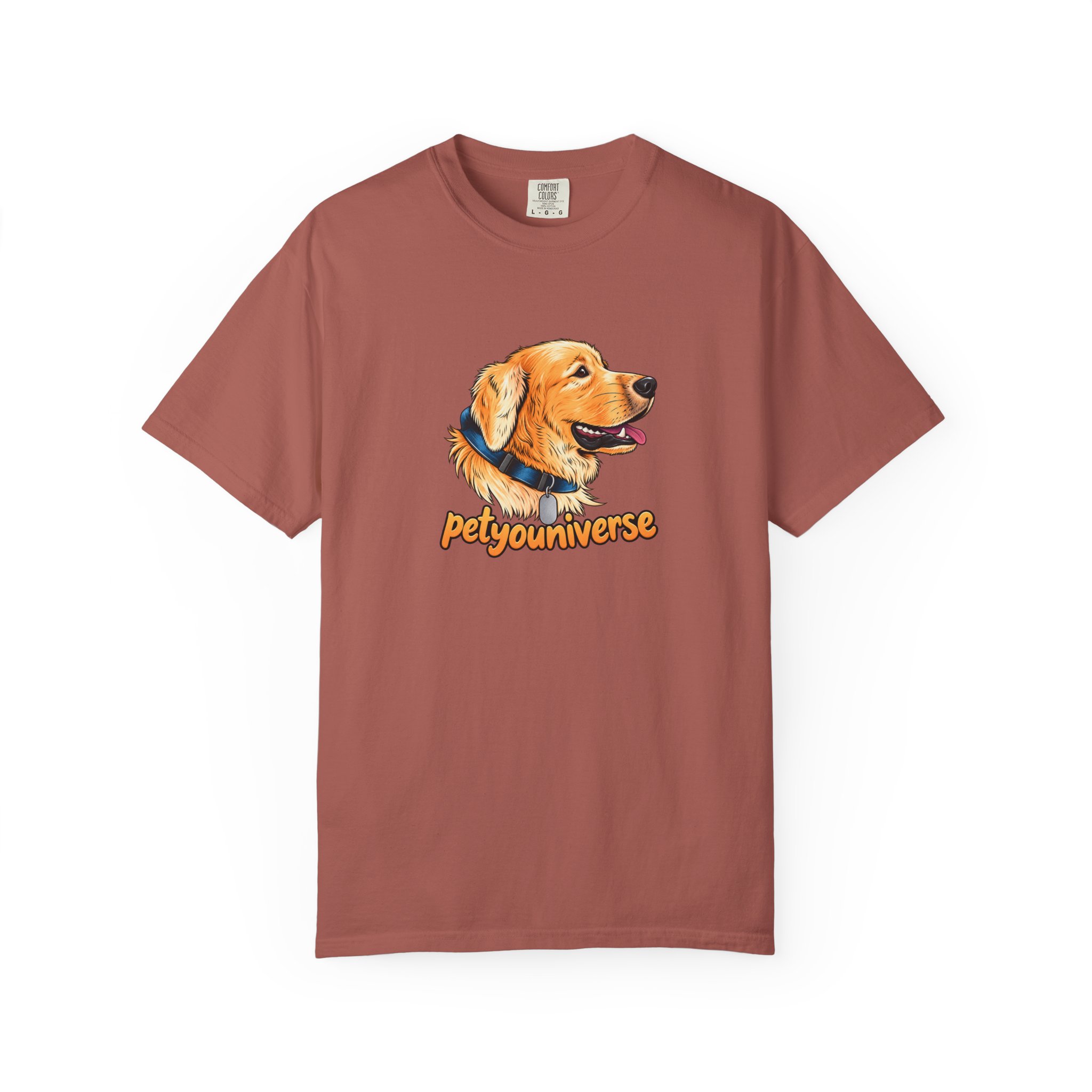 Golden Retriever Portrait T-Shirt – PetYoUniverse Graphic Tee - Image 118