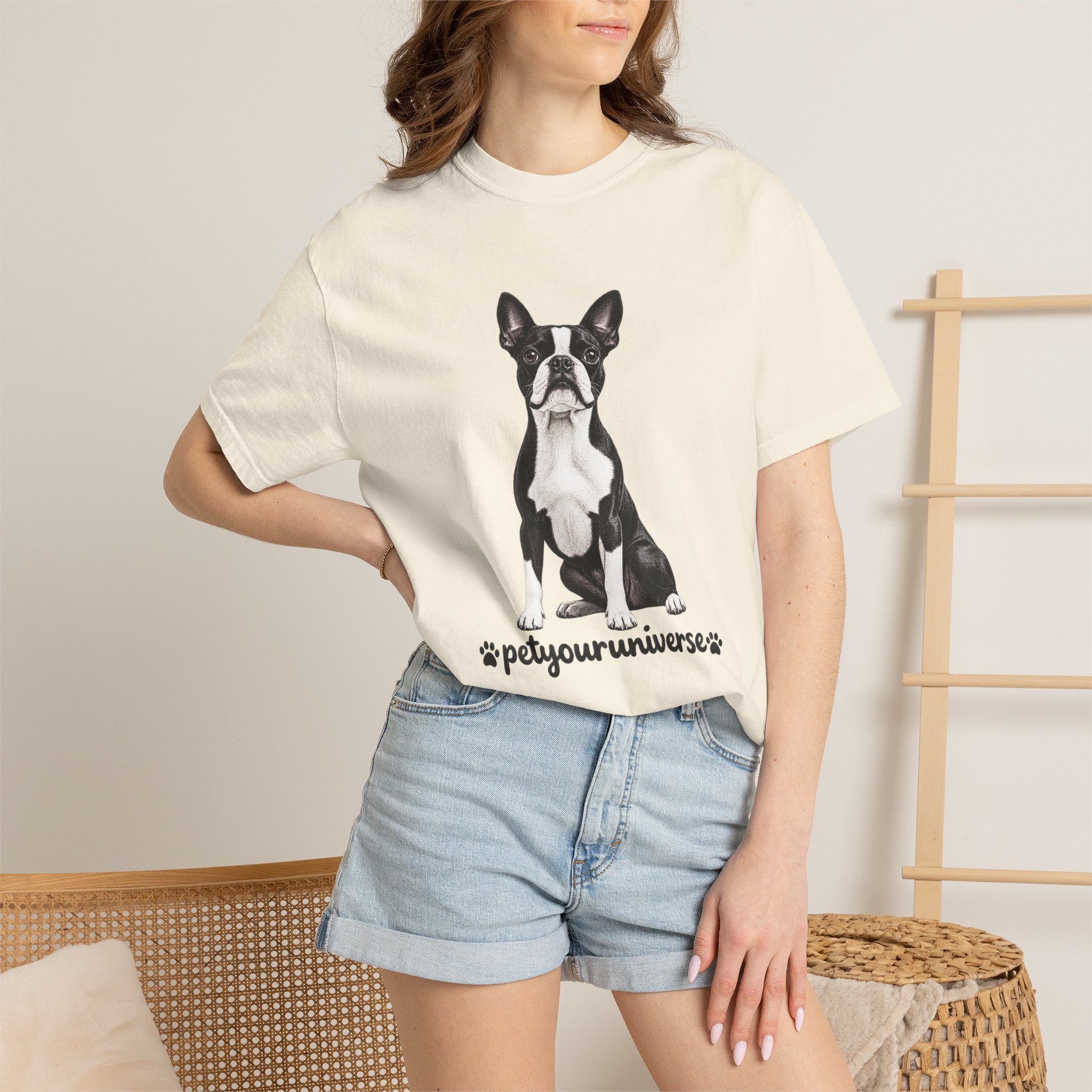 Boston Terrier Graphic T-Shirt — "PetYoUniverse" Dog Lover Tee - Image 2