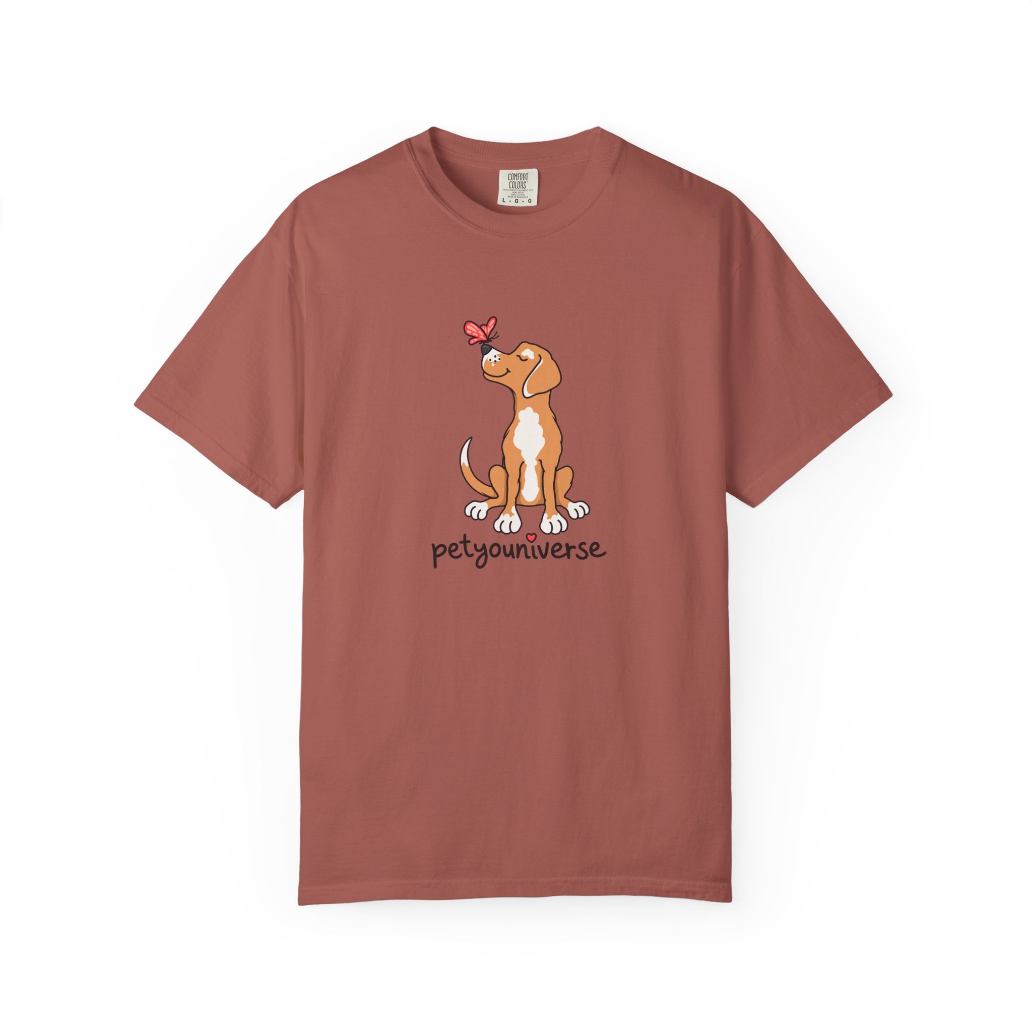 PetYoUniverse Cute Dog & Butterfly T‑Shirt - Image 118