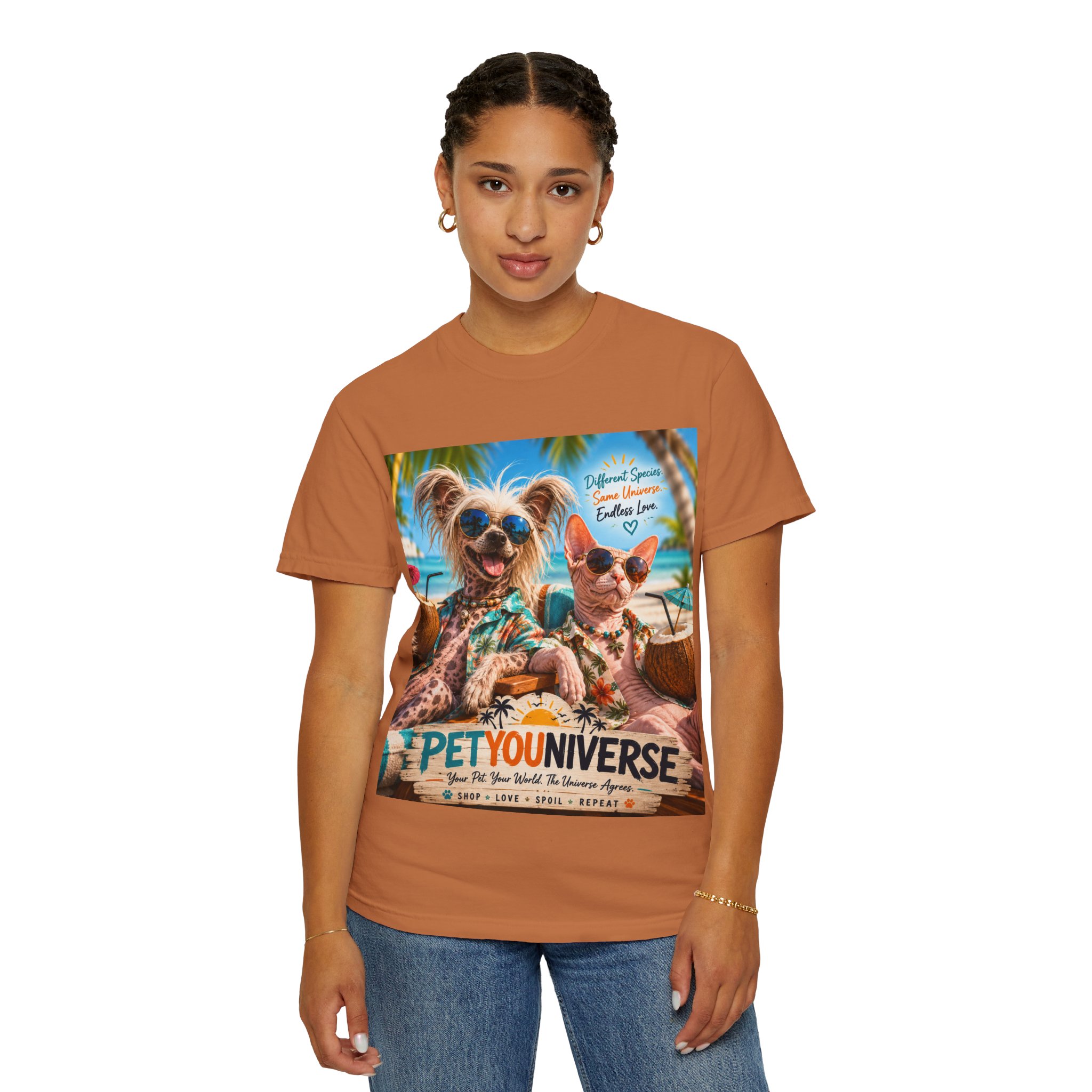 PetYoUniverse Beach Dogs T-Shirt — Tropical Pet Vacation Graphic Tee - Image 47