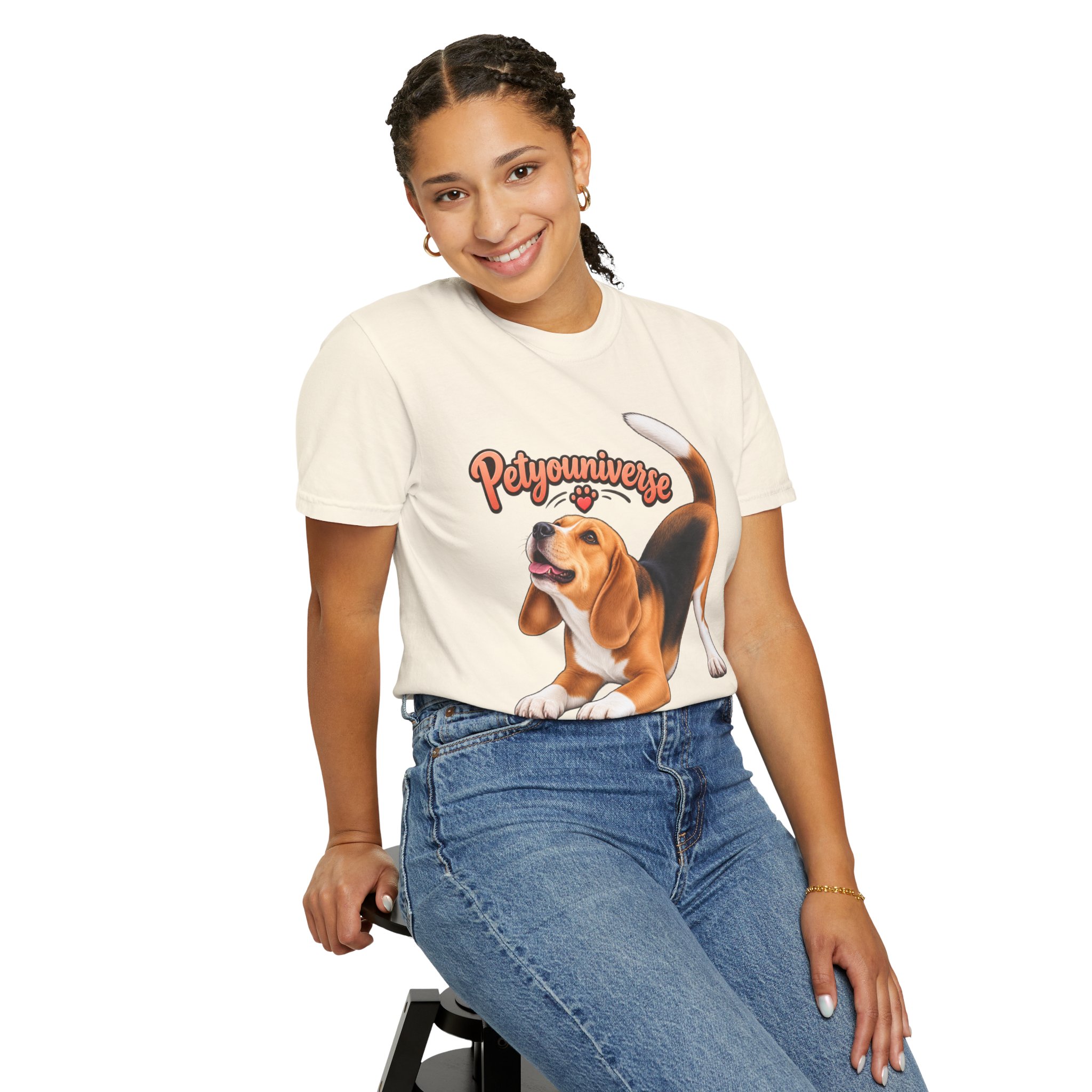 Beagle Playtime T-Shirt — "PetYoUniverse" Graphic Tee for Dog Lovers - Image 6