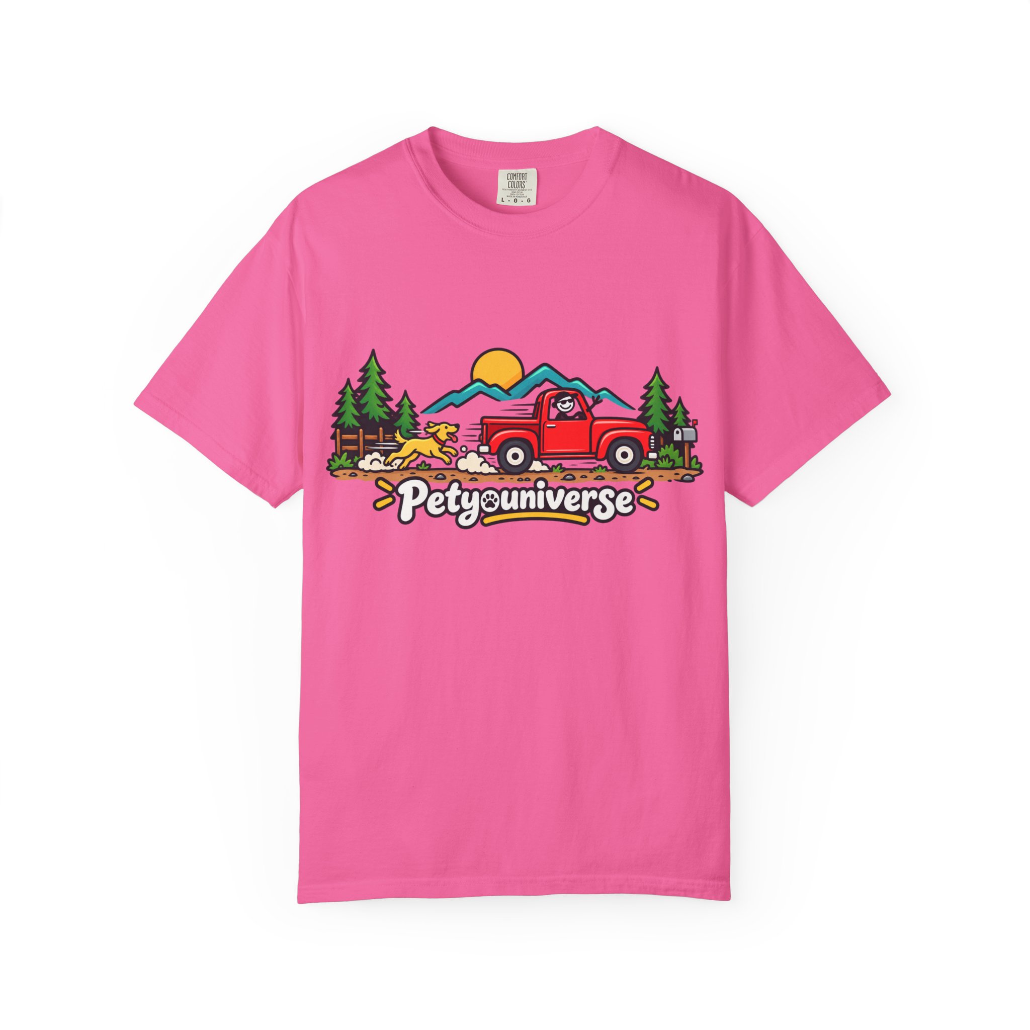 Petyuniverse Retro Truck & Dog Graphic T-Shirt - Image 91