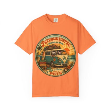 PetYoUniverse Vintage Camper T-Shirt – Summer Vacation Pets Graphic Tee