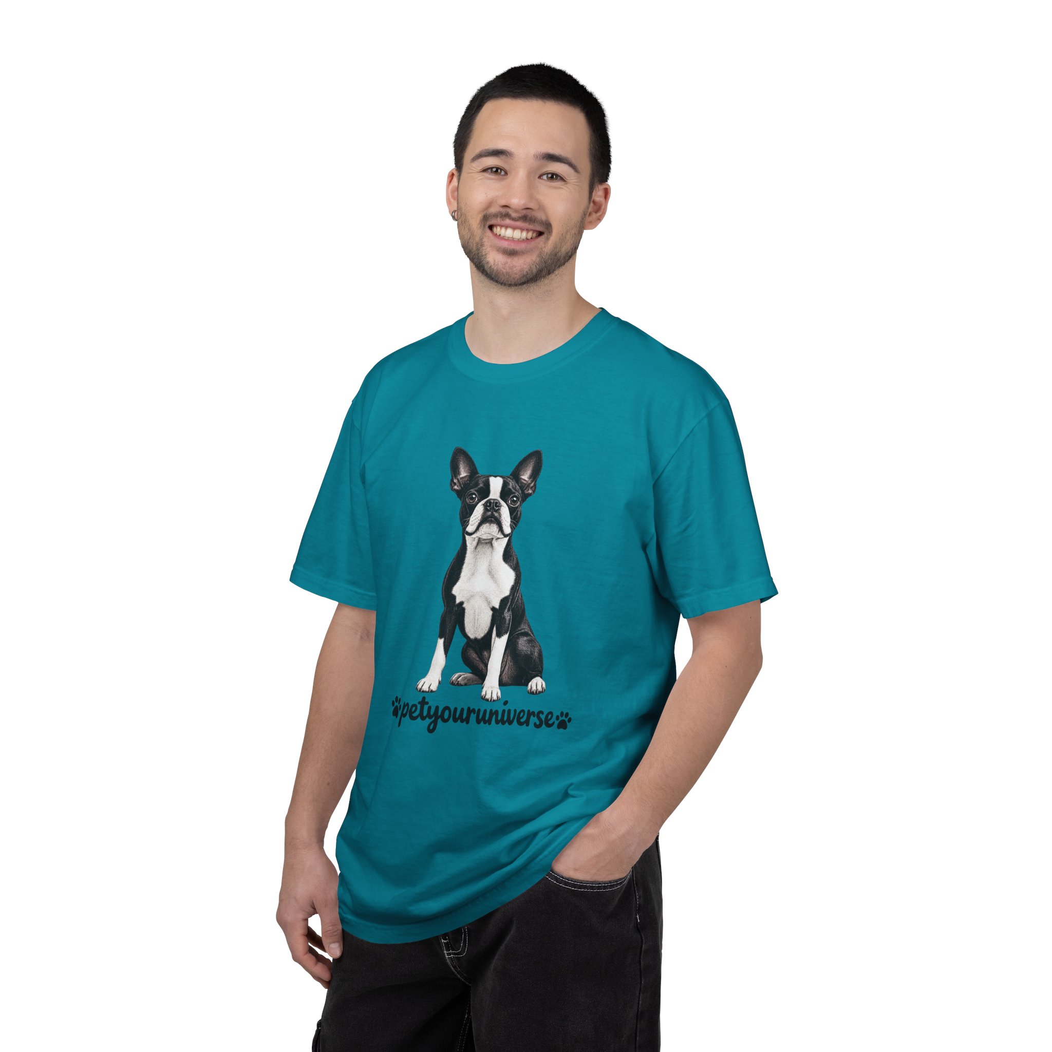 Boston Terrier Graphic T-Shirt — "PetYoUniverse" Dog Lover Tee - Image 85