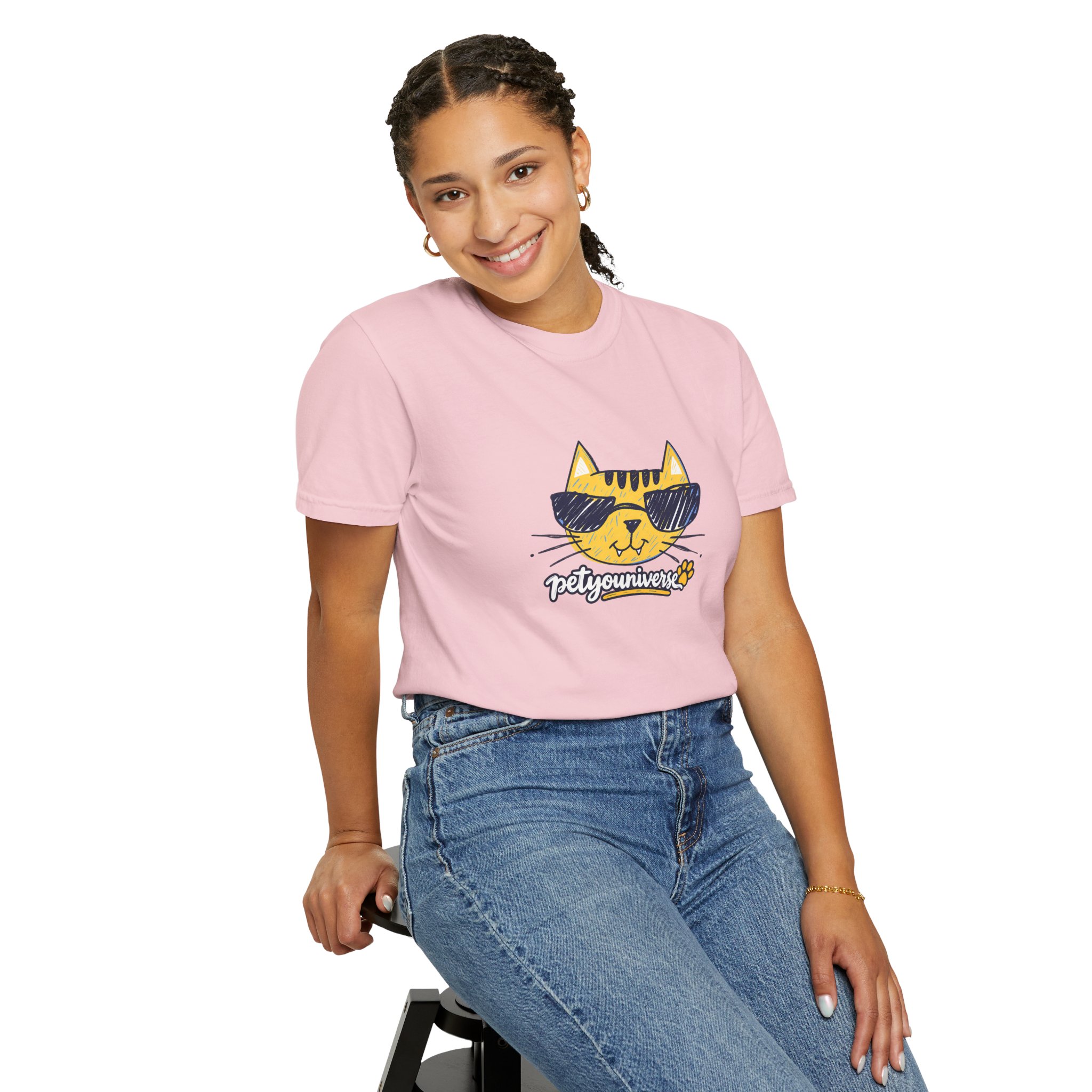 Cool Cat Sunglasses T‑Shirt — 'Purrfectly Awesome' Graphic Tee for Cat Lovers - Image 96