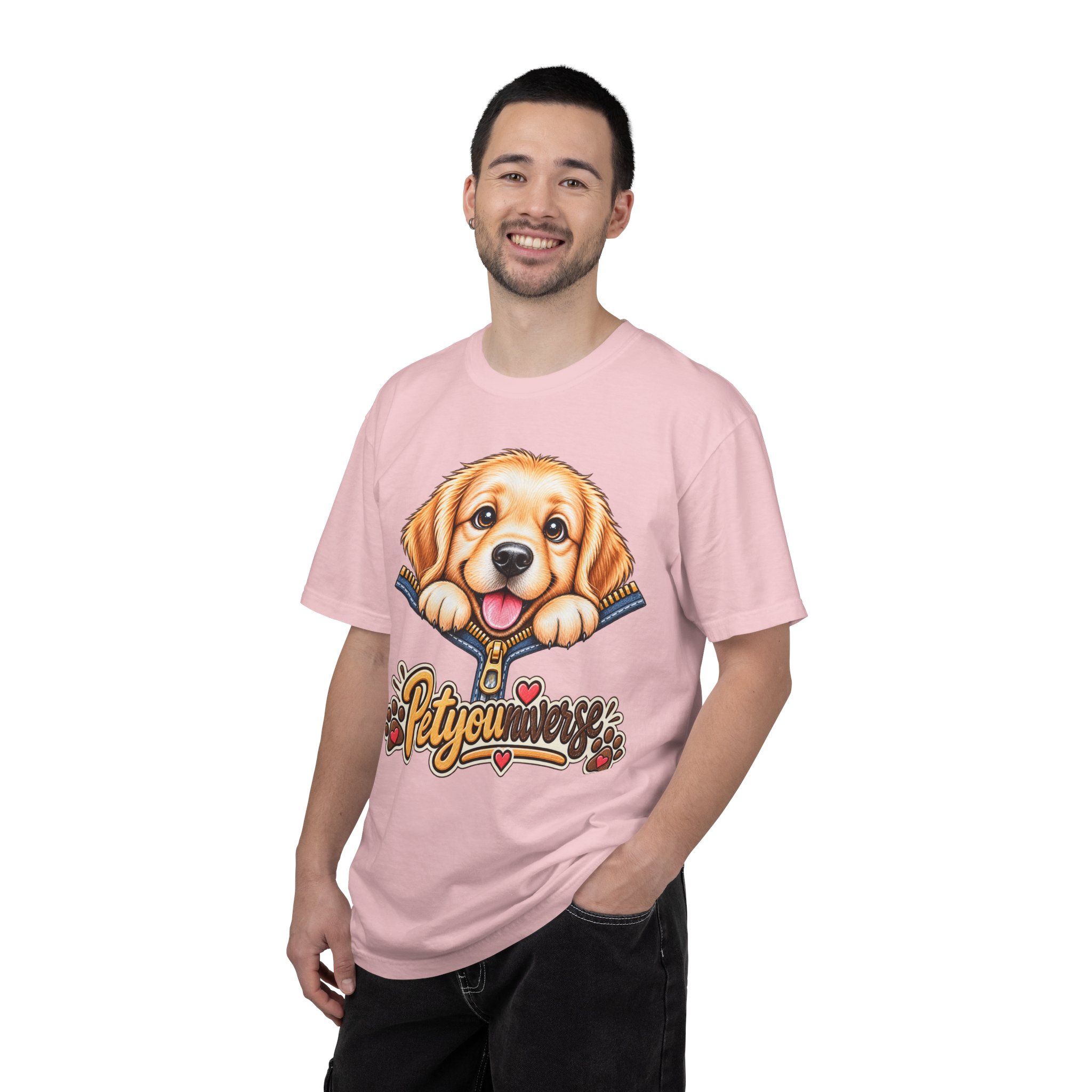Golden Retriever Puppy "PetYoUniverse" T-Shirt - Image 103