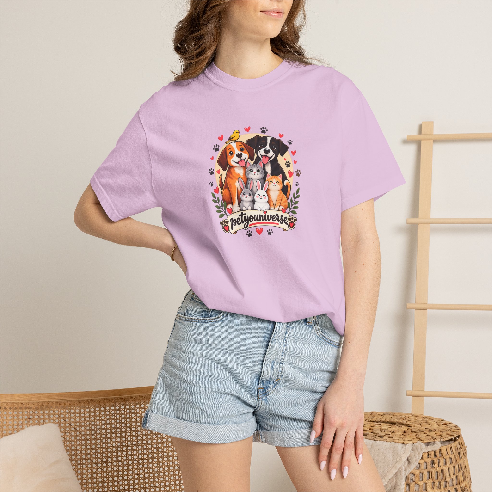 Dog Mom & Dad T-Shirt — 'Pet Parents' Cute Puppy Portrait Tee - Image 101