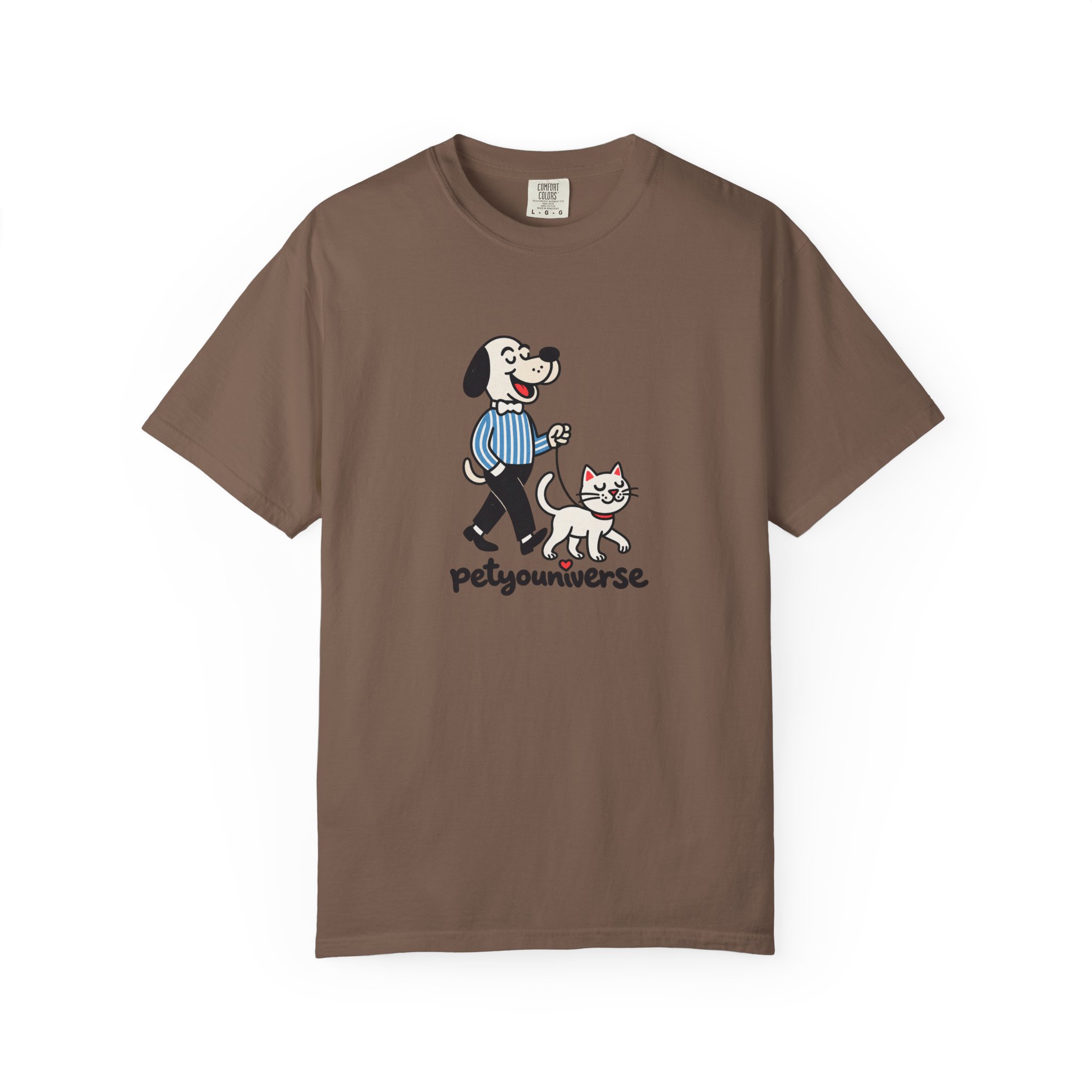 PetYouniverse Walking Dog & Cat Tee — Cute Retro Pet Graphic T-Shirt - Image 37