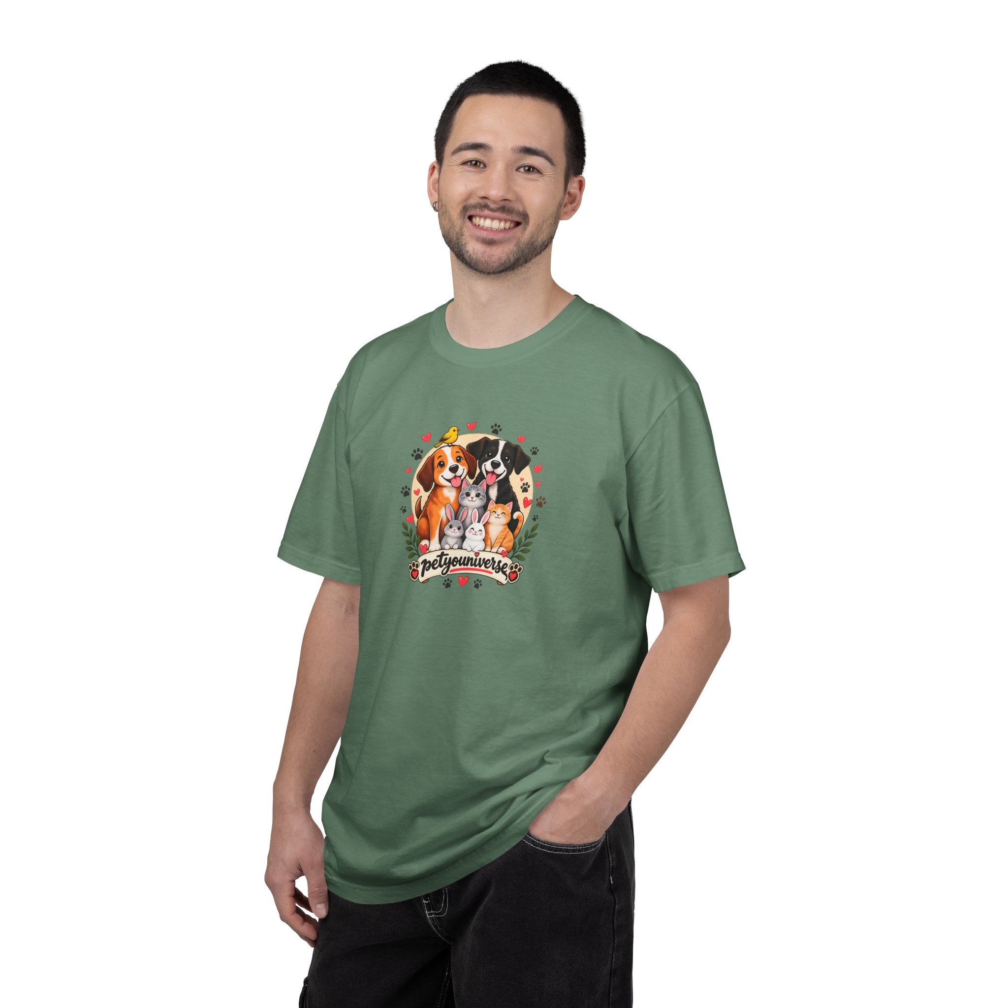 Dog Mom & Dad T-Shirt — 'Pet Parents' Cute Puppy Portrait Tee - Image 67
