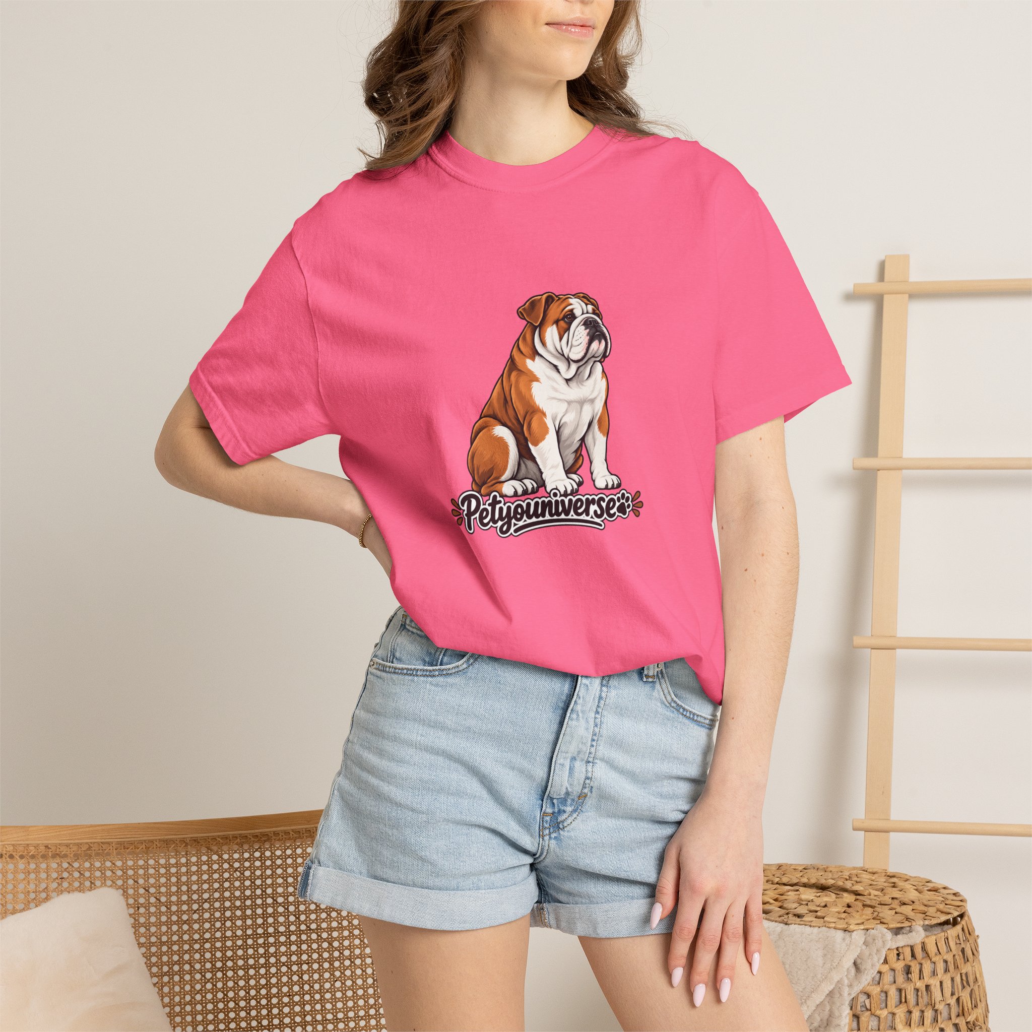 Bulldog Graphic T-Shirt — "PetYoUniverse" Cute Dog Tee for Pet Lovers - Image 119