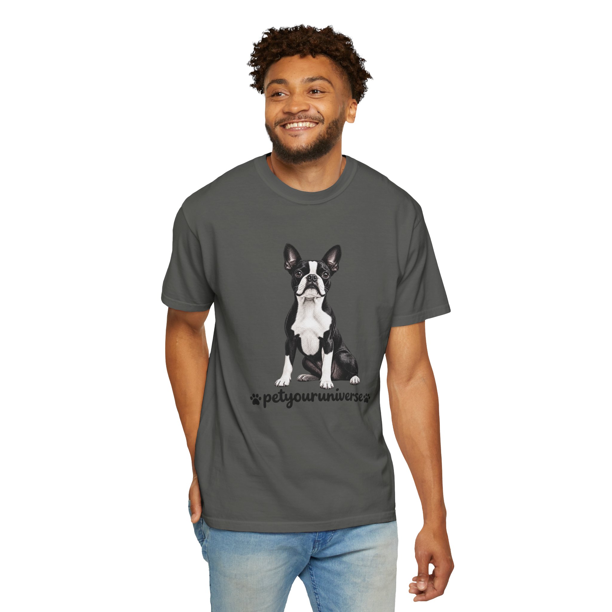 Boston Terrier Graphic T-Shirt — "PetYoUniverse" Dog Lover Tee - Image 34