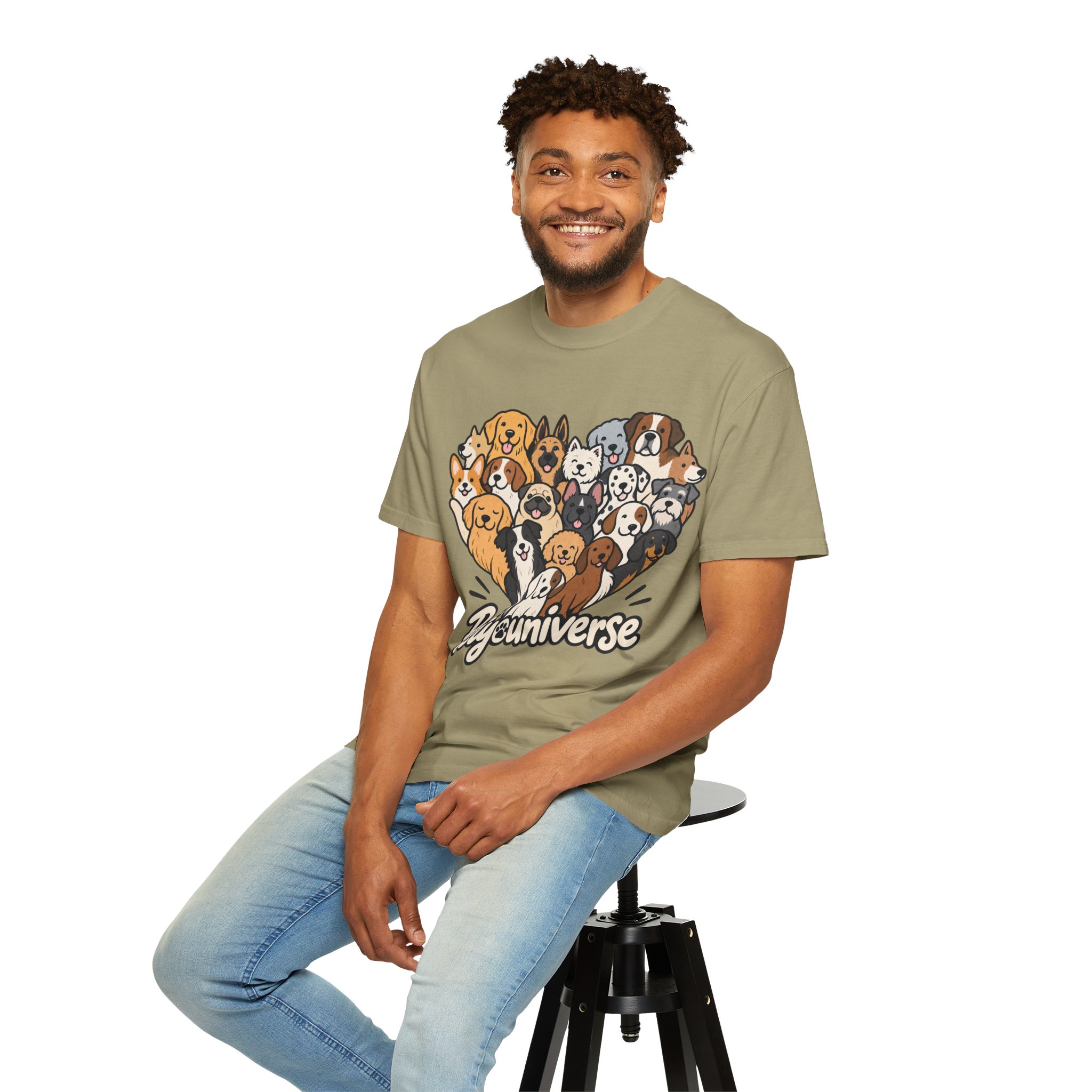 Dog Lover Cartoon T-Shirt — "Pety Universe" Graphic Tee - Image 59