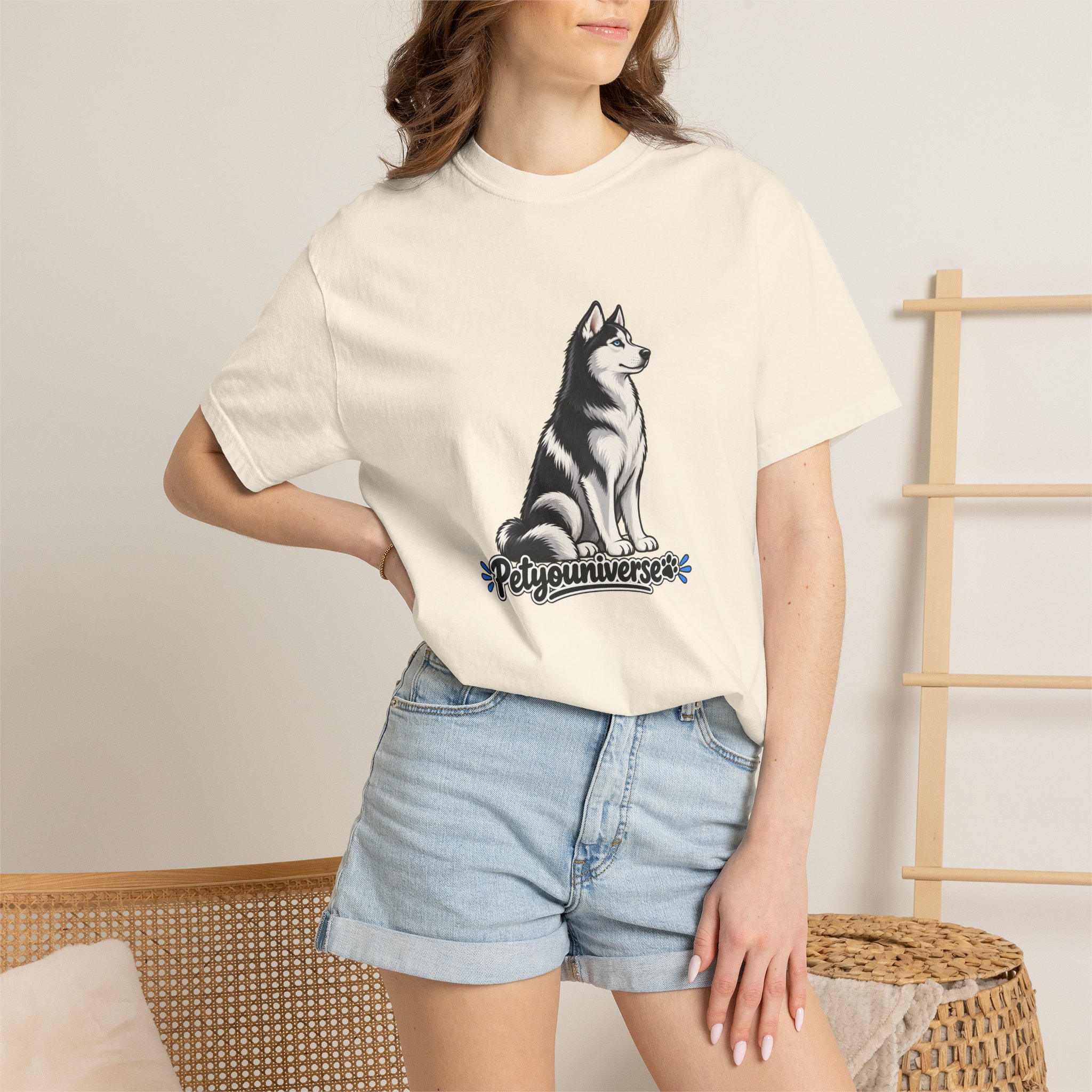 Husky Graphic T-Shirt — 'PetYoUniverse' Retro Dog Tee - Image 11