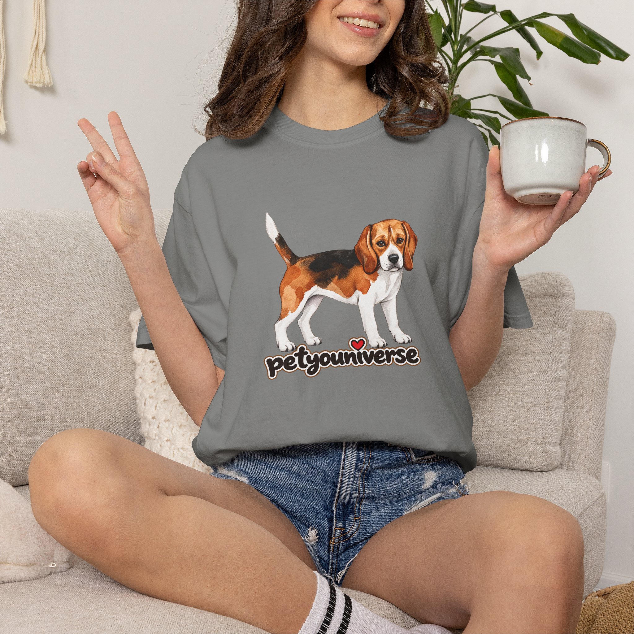 Beagle PetYoUniverse Graphic T-Shirt — Cute Dog Lover Tee - Image 102
