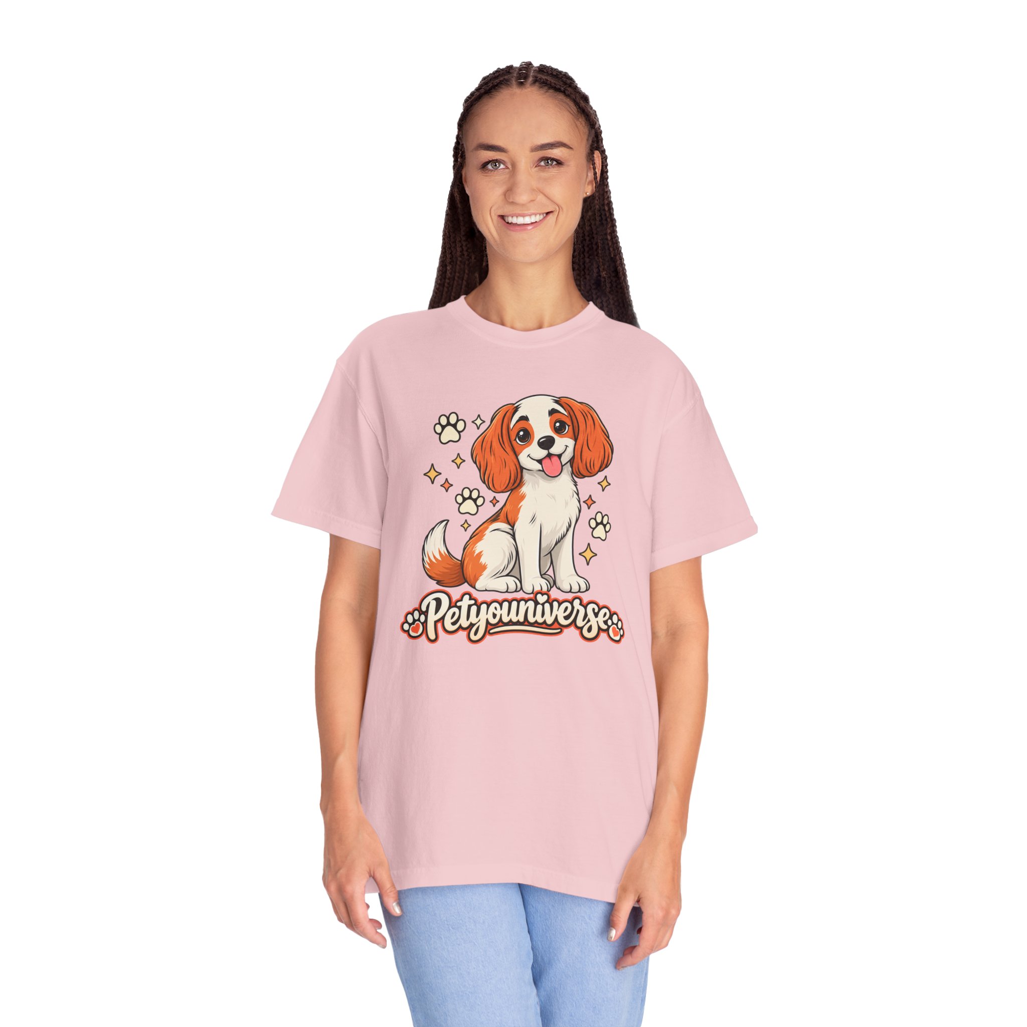Cavalier King Charles Dog T-Shirt — "PetYoUniverse" Cute Puppy Graphic Tee - Image 122