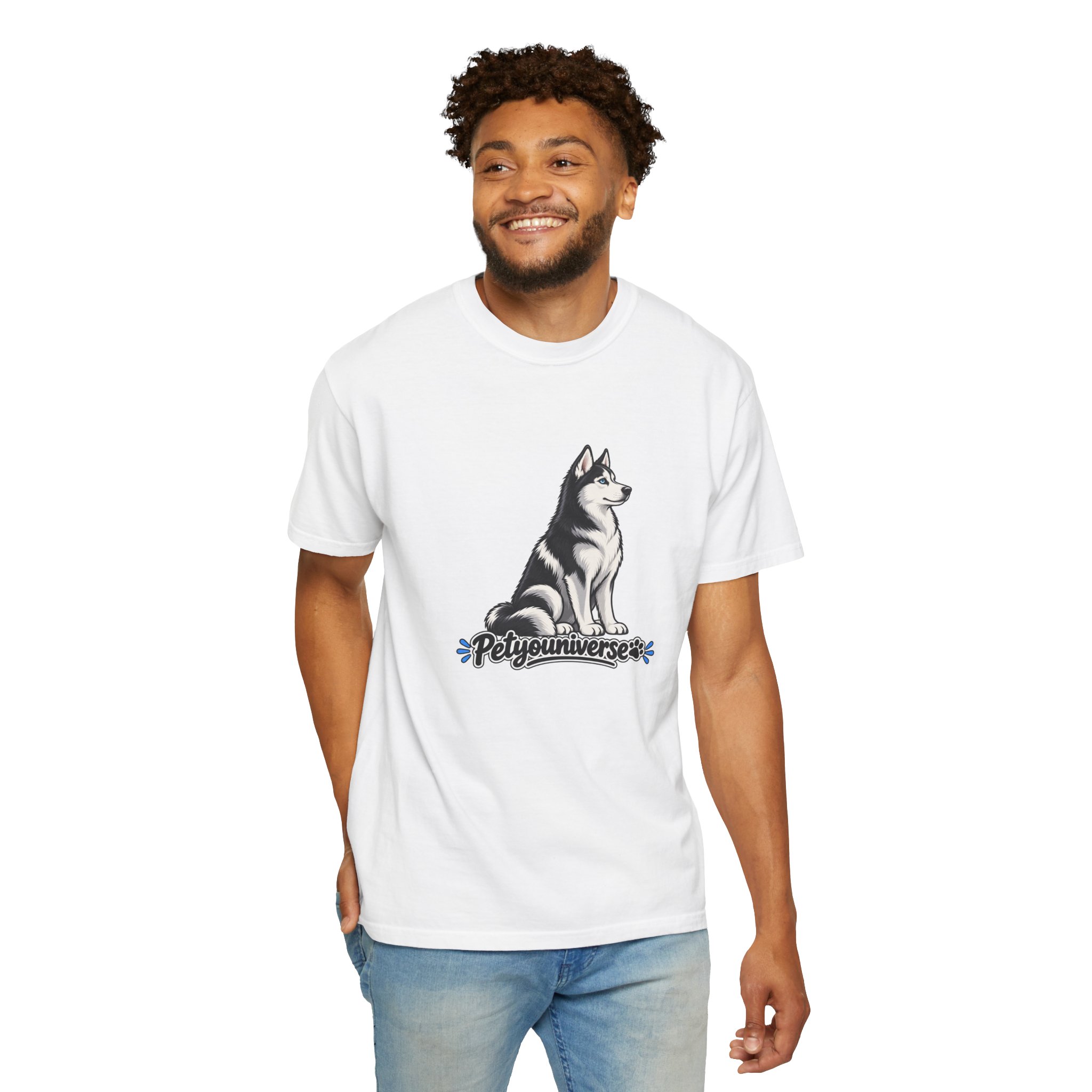 Husky Graphic T-Shirt — 'PetYoUniverse' Retro Dog Tee - Image 7