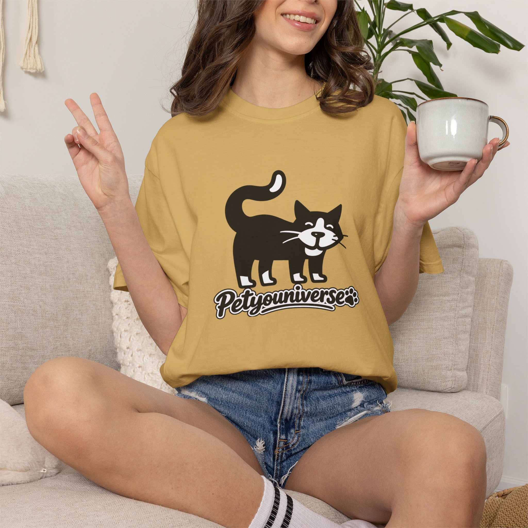 PetYouUniverse Cat Graphic T-Shirt — Vintage Cat Logo Tee - Image 21