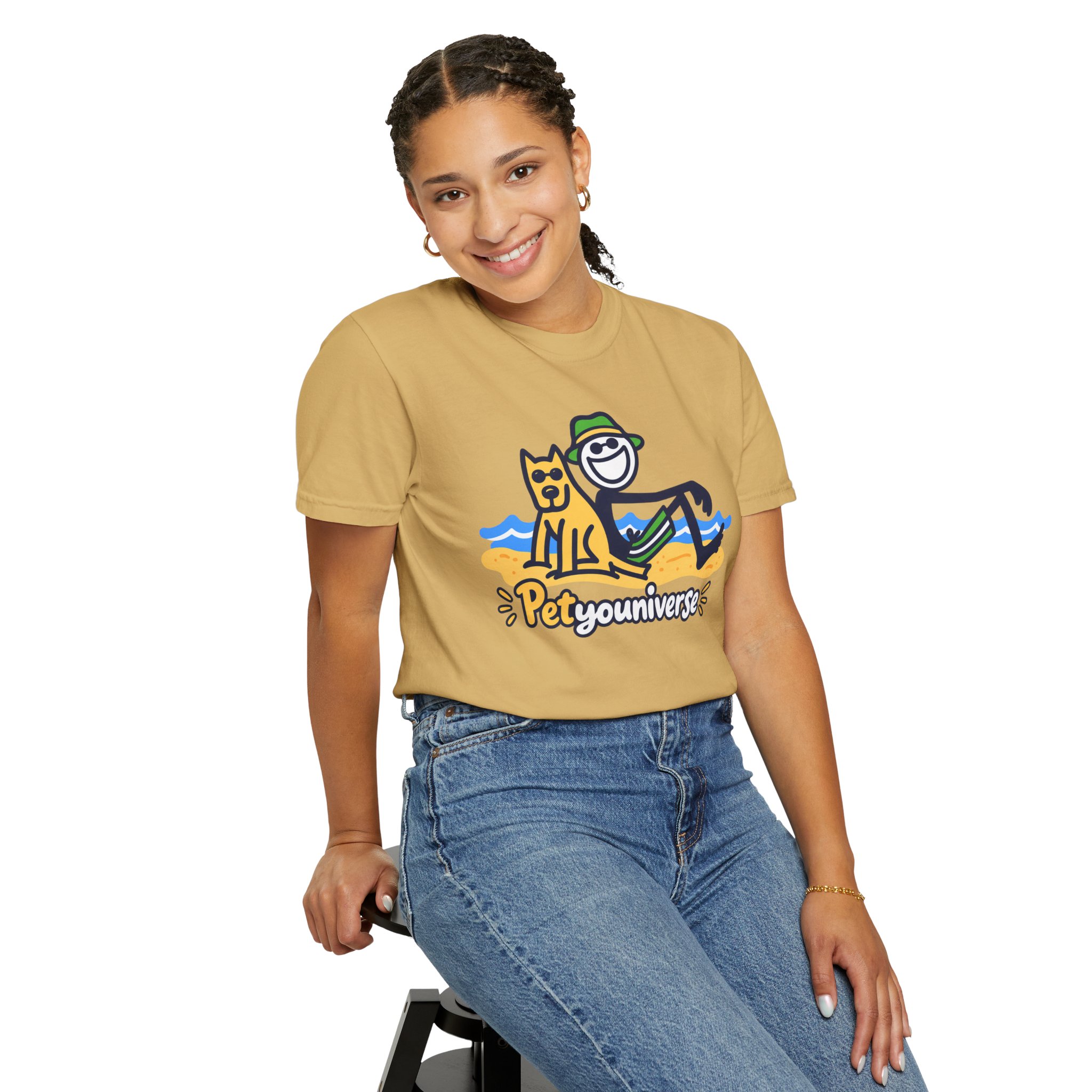 PetYouUniverse Beach Tee — Cute Dog & Owner Graphic T-Shirt - Image 13