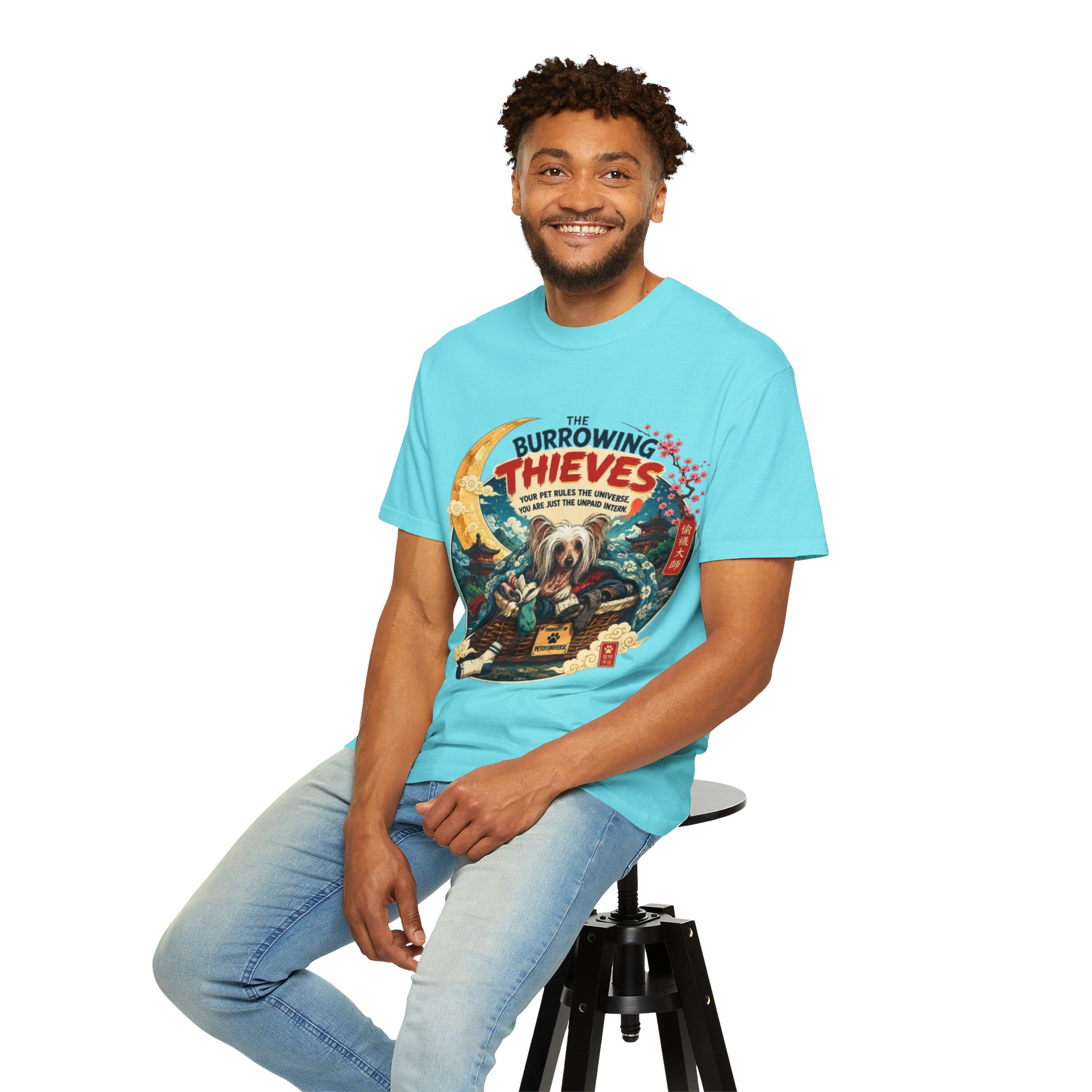 T-Shirt — The Burrowing Thieves Vintage Dog Treasure Chest Graphic Tee - Image 65