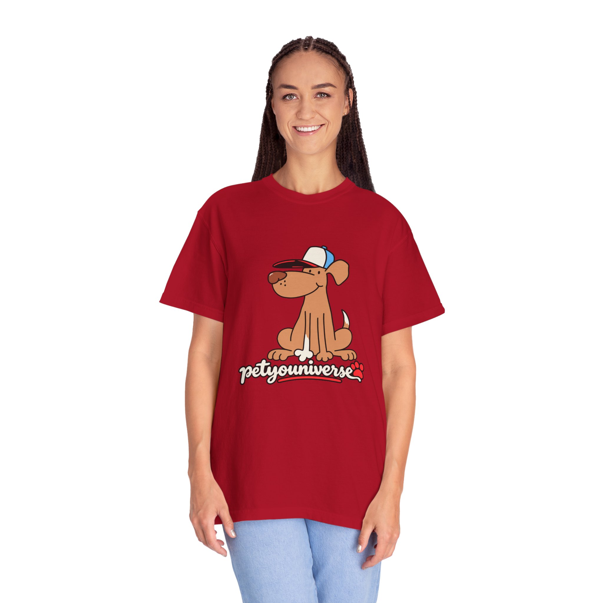 Dog Cartoon Tee — "PetYoUniverse" Puppy Graphic T-Shirt - Image 140