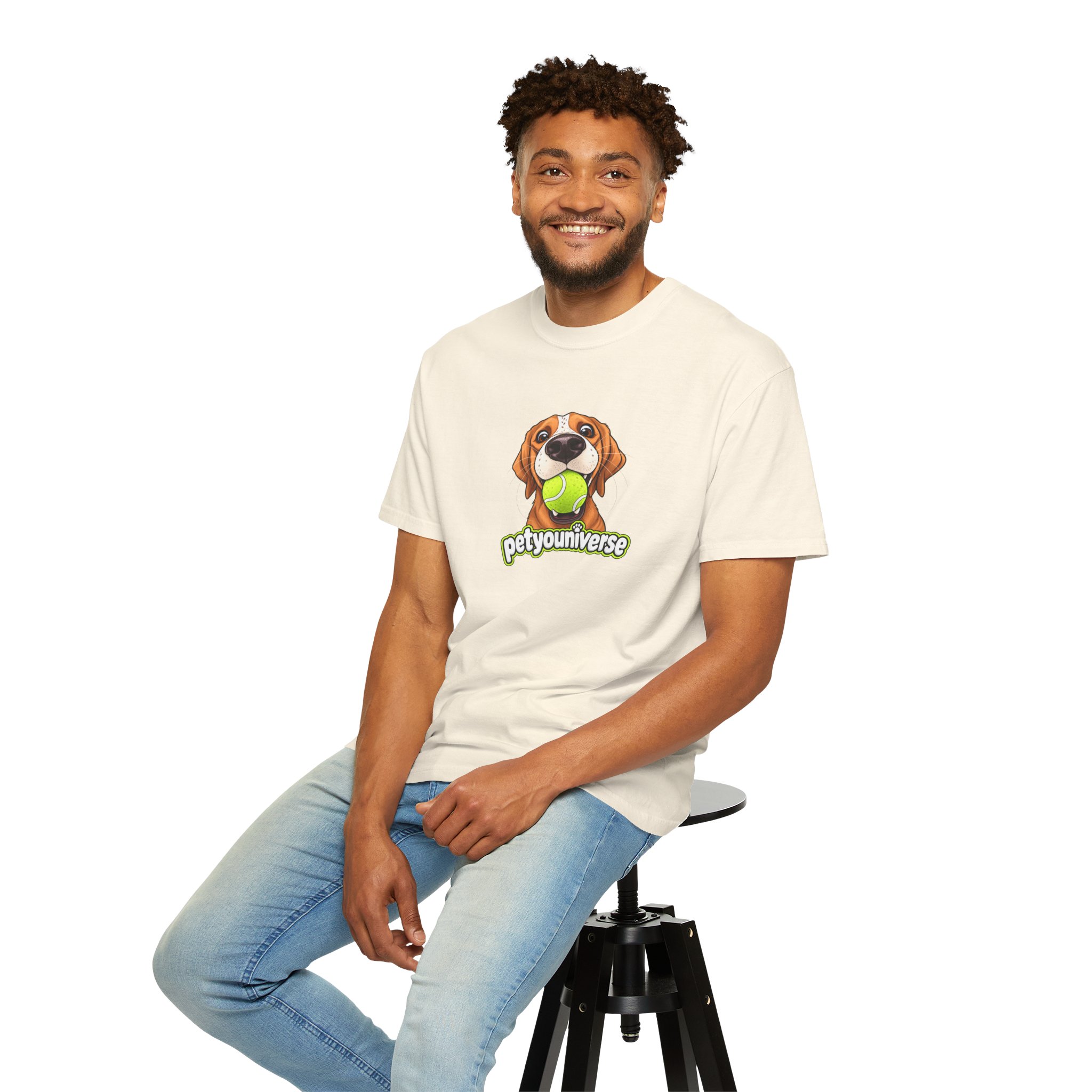 PetYoUniverse Tee — Cute Dog Holding Tennis Ball Graphic T‑Shirt - Image 8