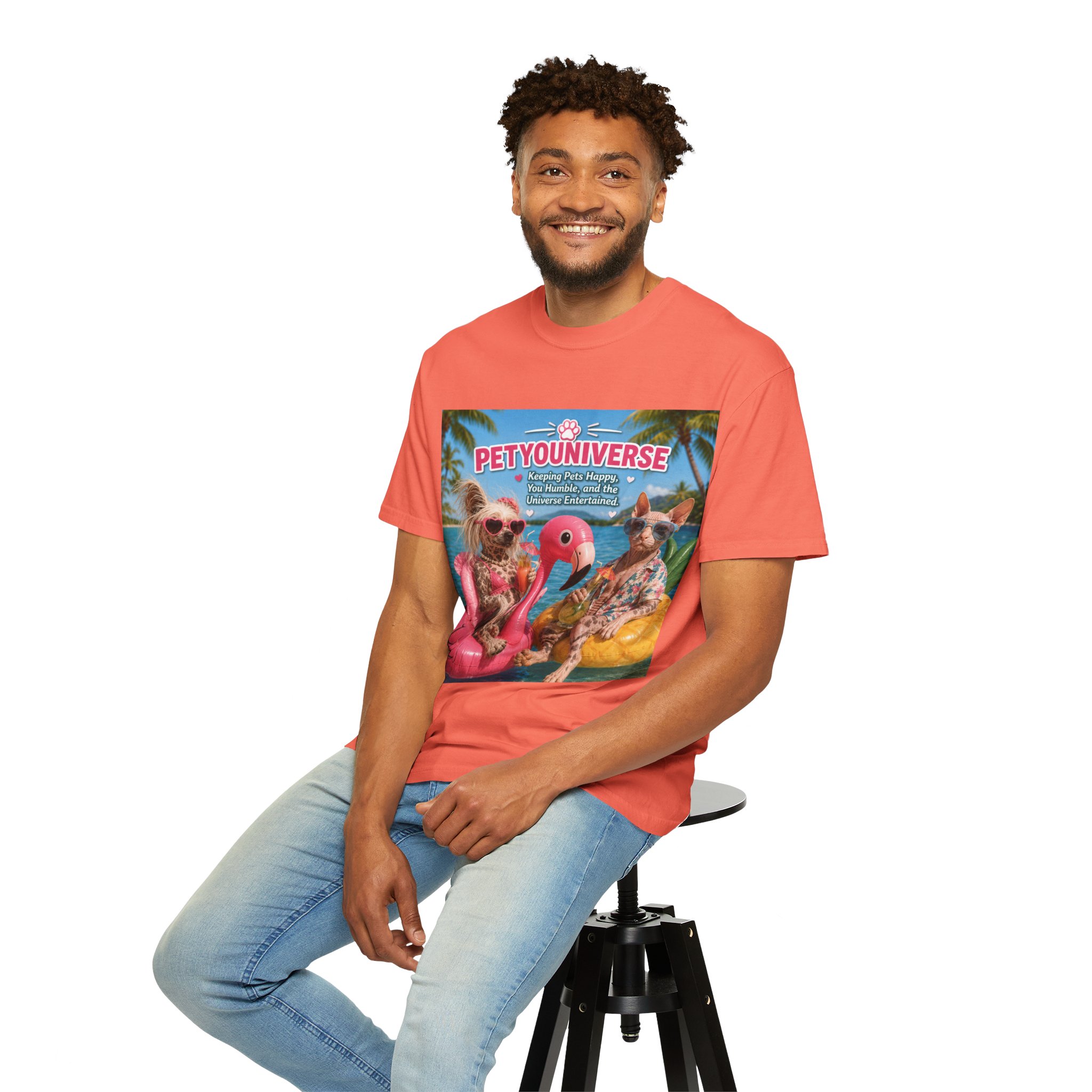 T-Shirt — "Petyouniverse" Summer Dog Vacation Graphic Tee - Image 17
