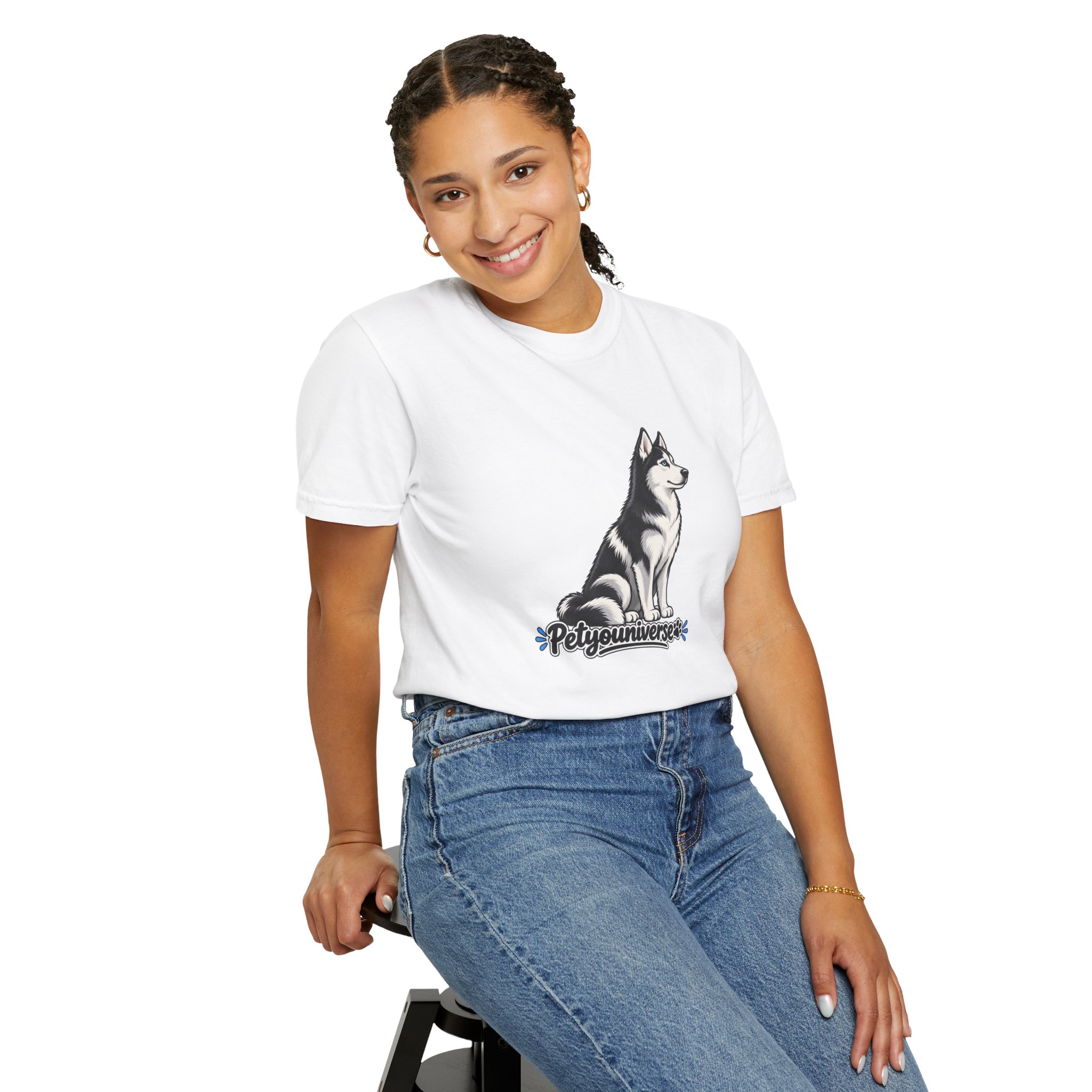 Husky Graphic T-Shirt — 'PetYoUniverse' Retro Dog Tee - Image 6