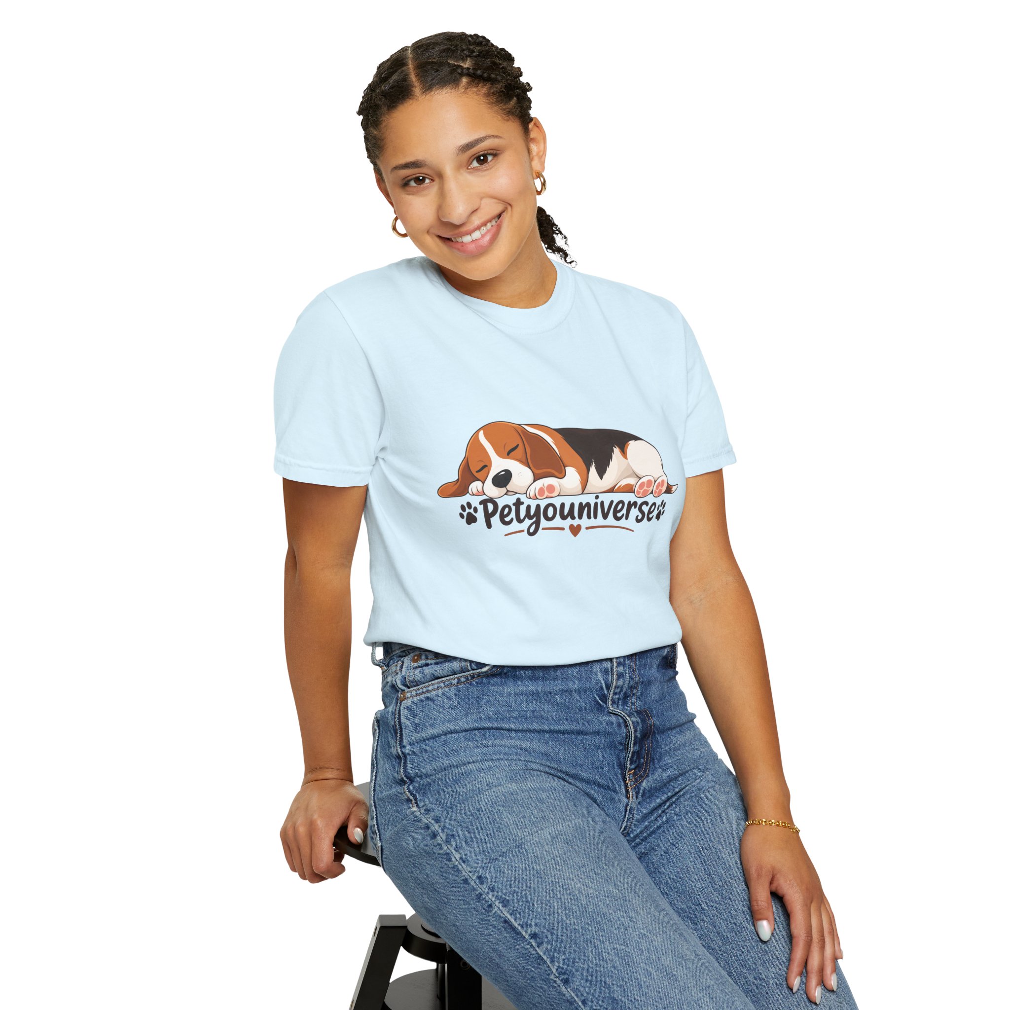 Sleeping Beagle T-Shirt — Cute "PetYoUniverse" Dog Graphic Tee - Image 78