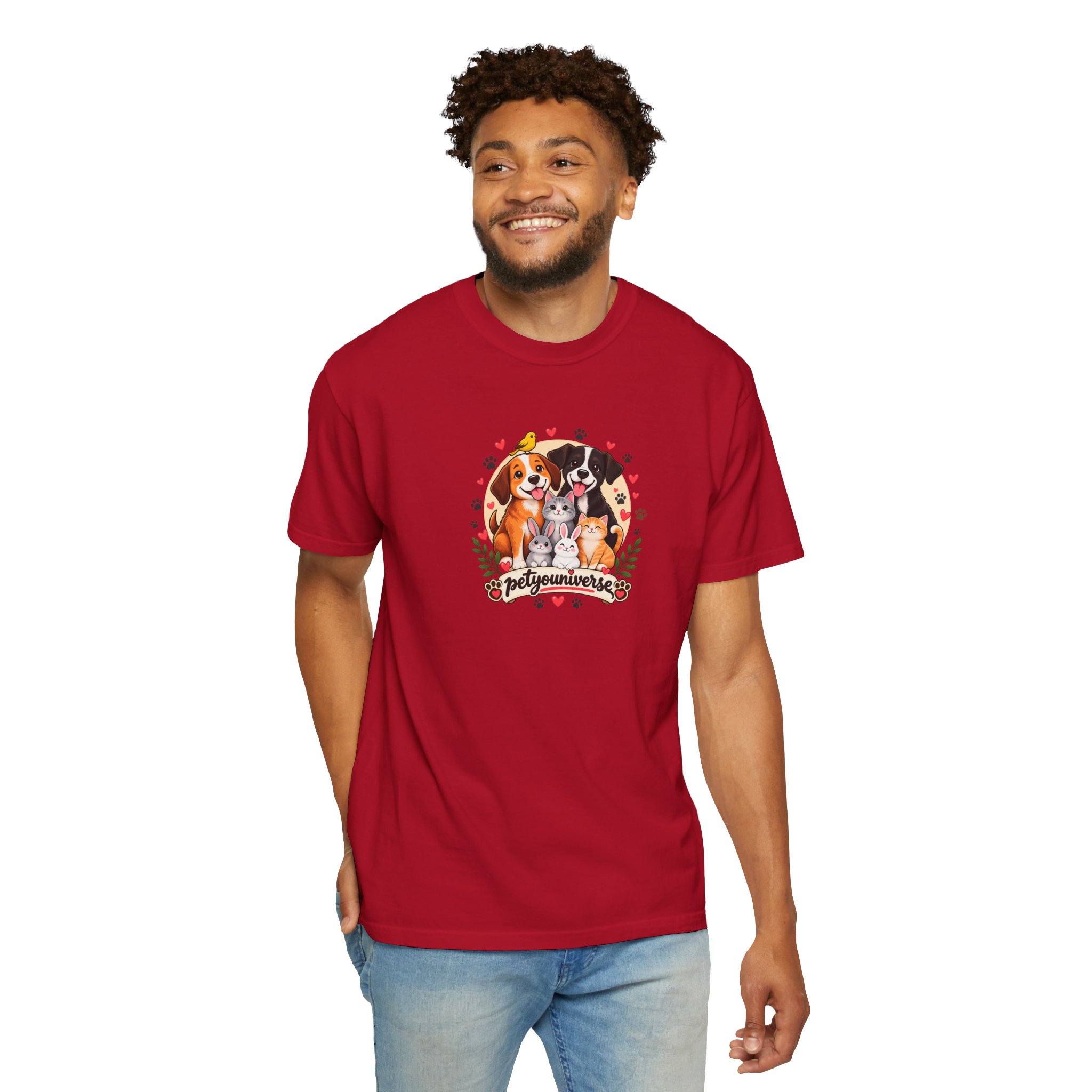 Dog Mom & Dad T-Shirt — 'Pet Parents' Cute Puppy Portrait Tee - Image 133