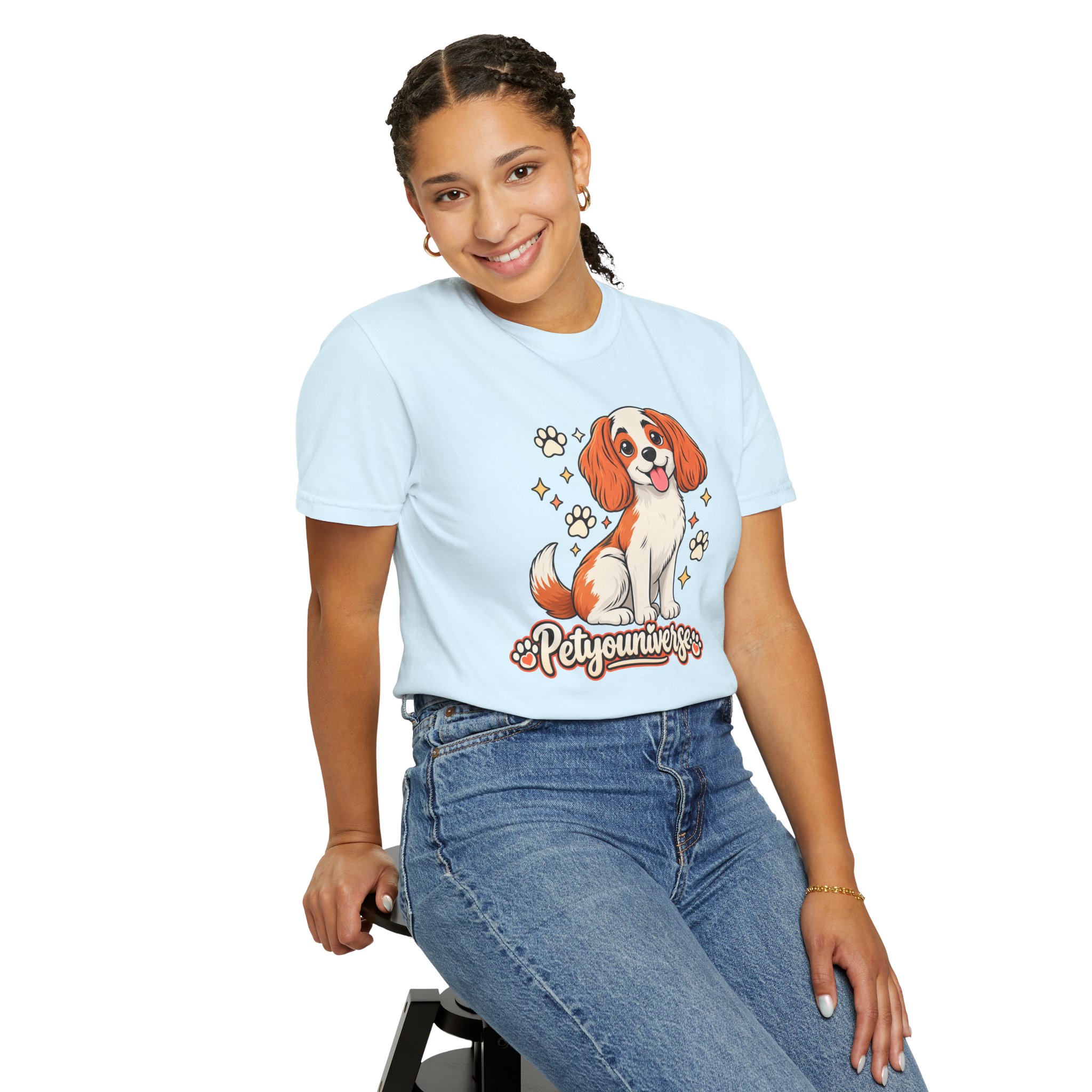 Cavalier King Charles Dog T-Shirt — "PetYoUniverse" Cute Puppy Graphic Tee - Image 87
