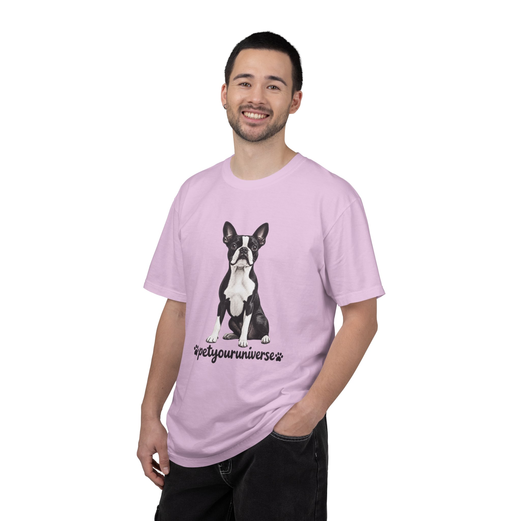 Boston Terrier Graphic T-Shirt — "PetYoUniverse" Dog Lover Tee - Image 112